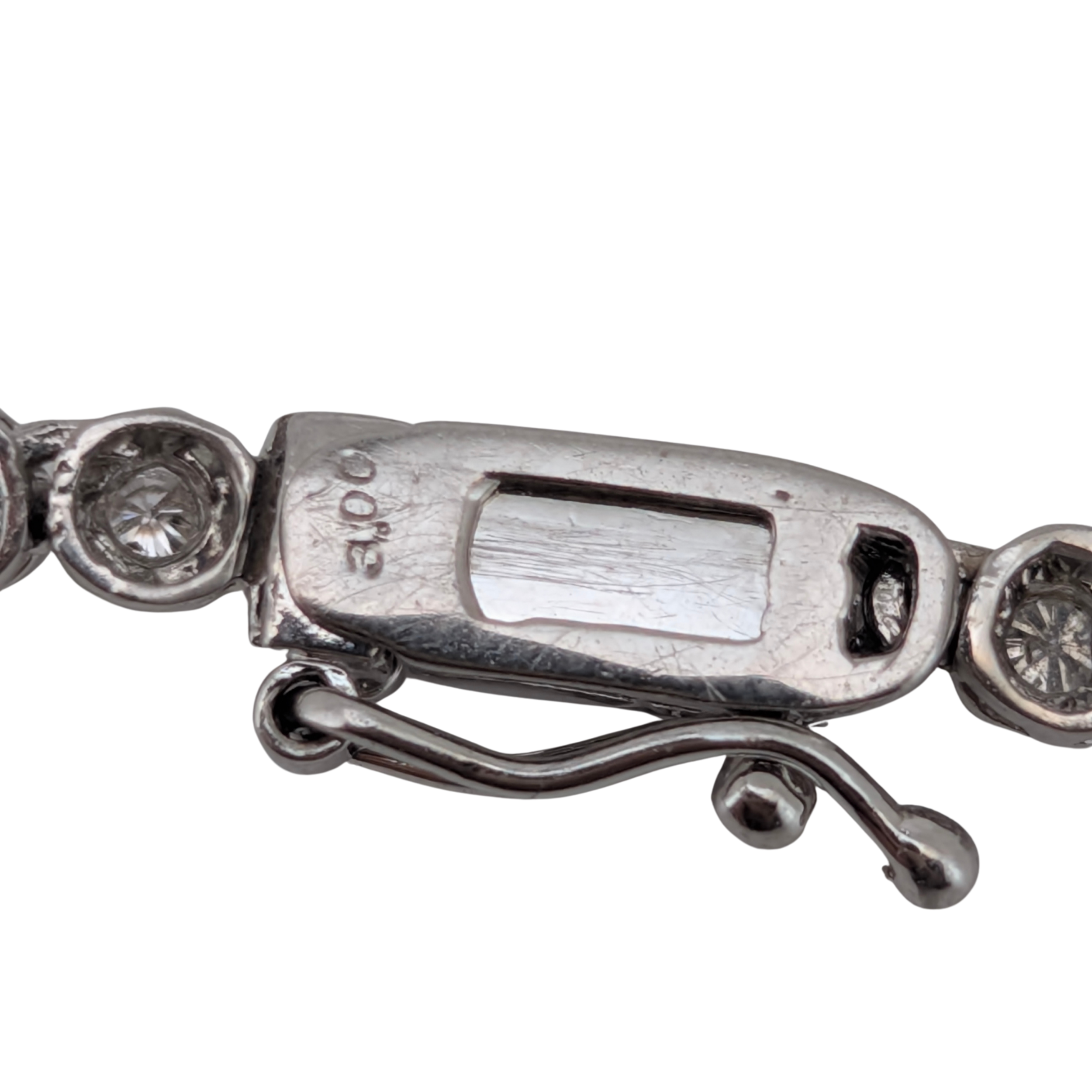 3.00Ct Natural Diamond Tennis Necklace In Platinum