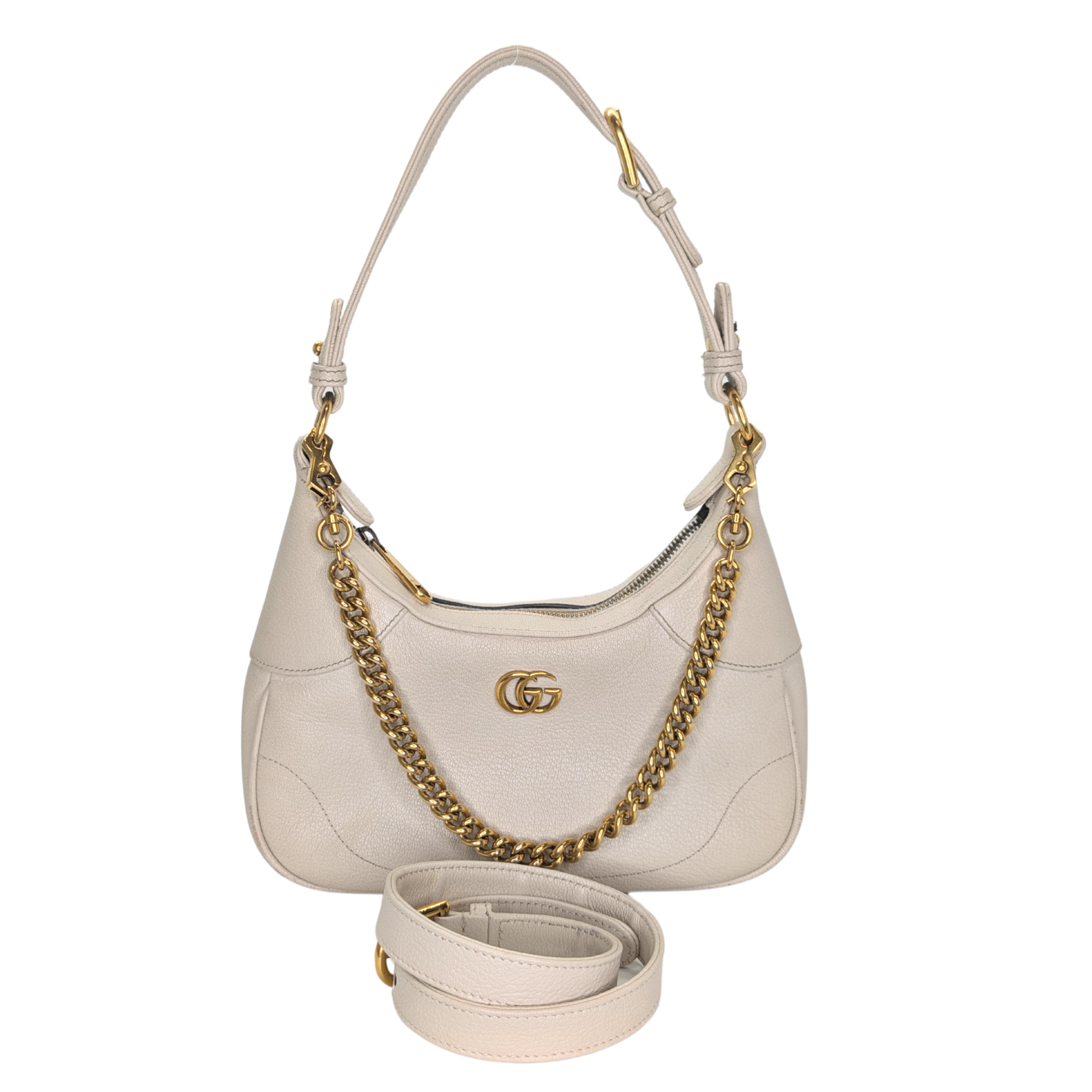 Gucci Aphrodite small shoulder Bag Leather Beige