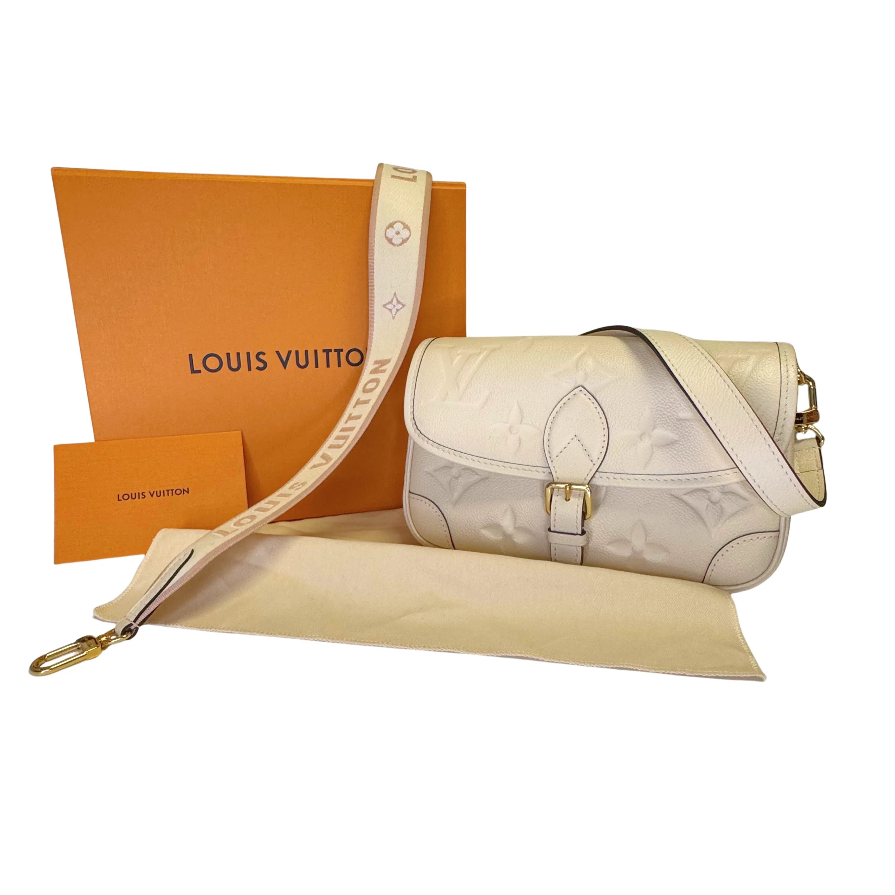 Louis Vuitton Giant Diane Monogram Leather Empreinte Shoulder Bag