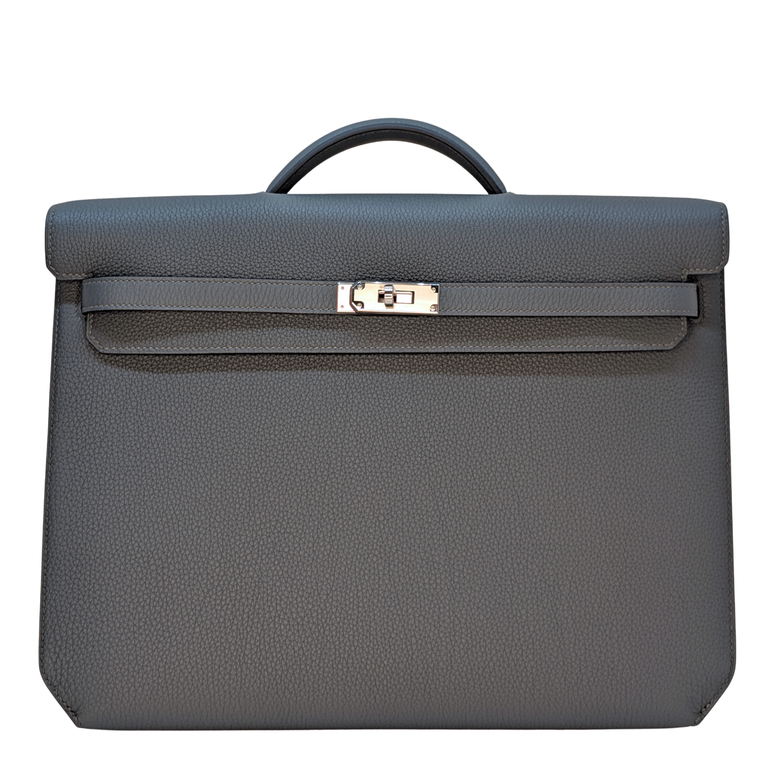 Hermès Kelly Dépêches 36 Briefcase Bag Bleu Orage Togo SHW Z Stamp