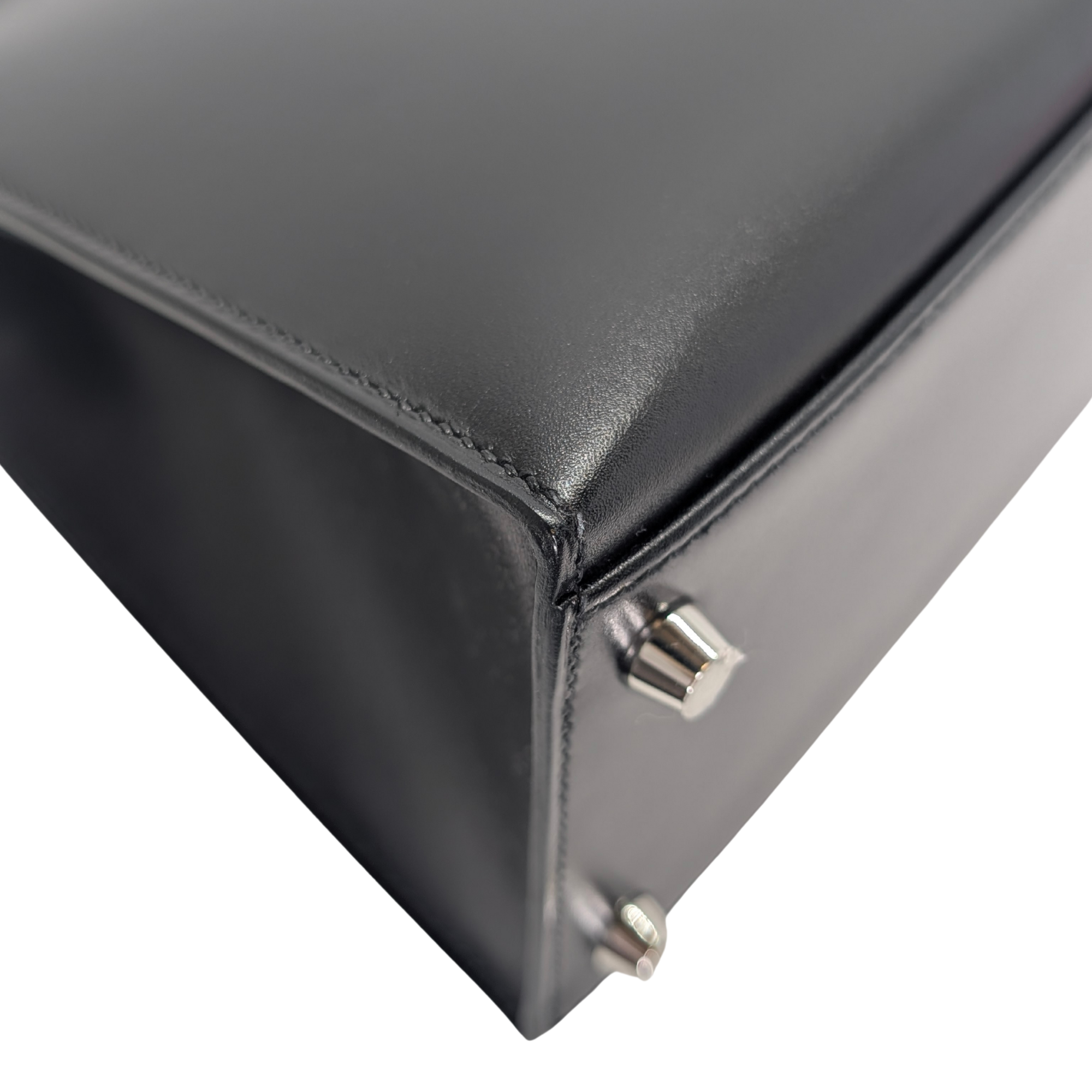 Hermès Kelly 28 SHW Box Leather W Stamp 2024 Black