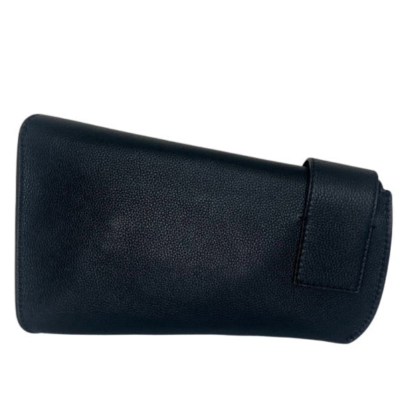 Alexander McQueen Black Leather T-Bar Sling Shoulder Bag