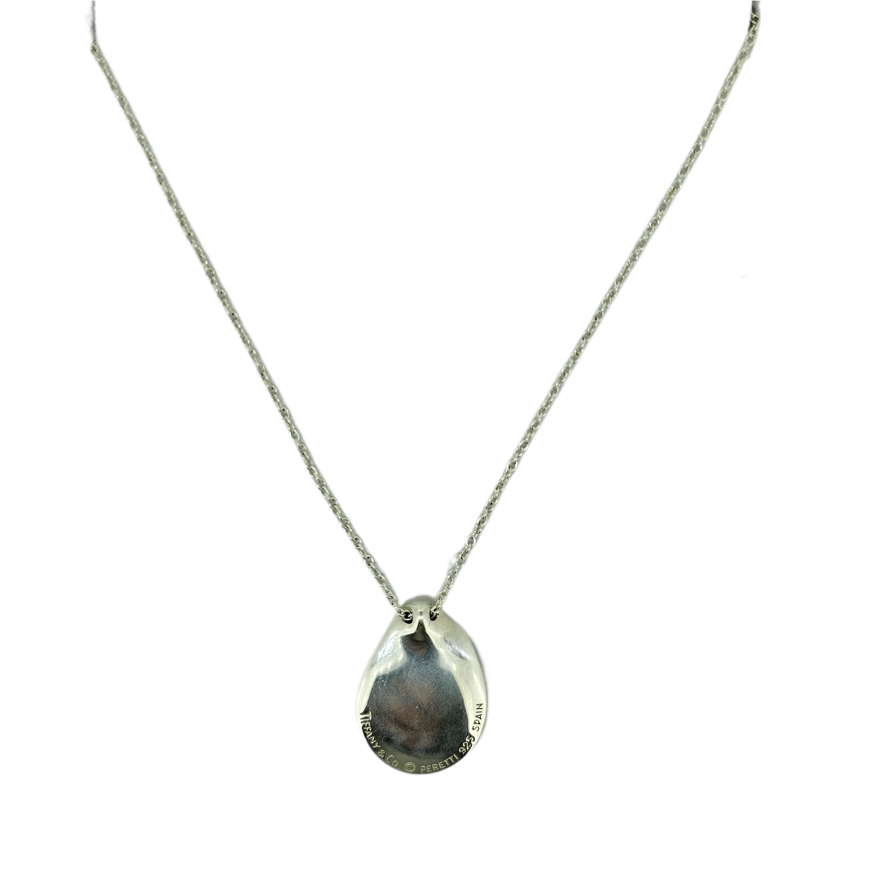 Tiffany & Co Sterling Silver Madonna Pendant Necklace