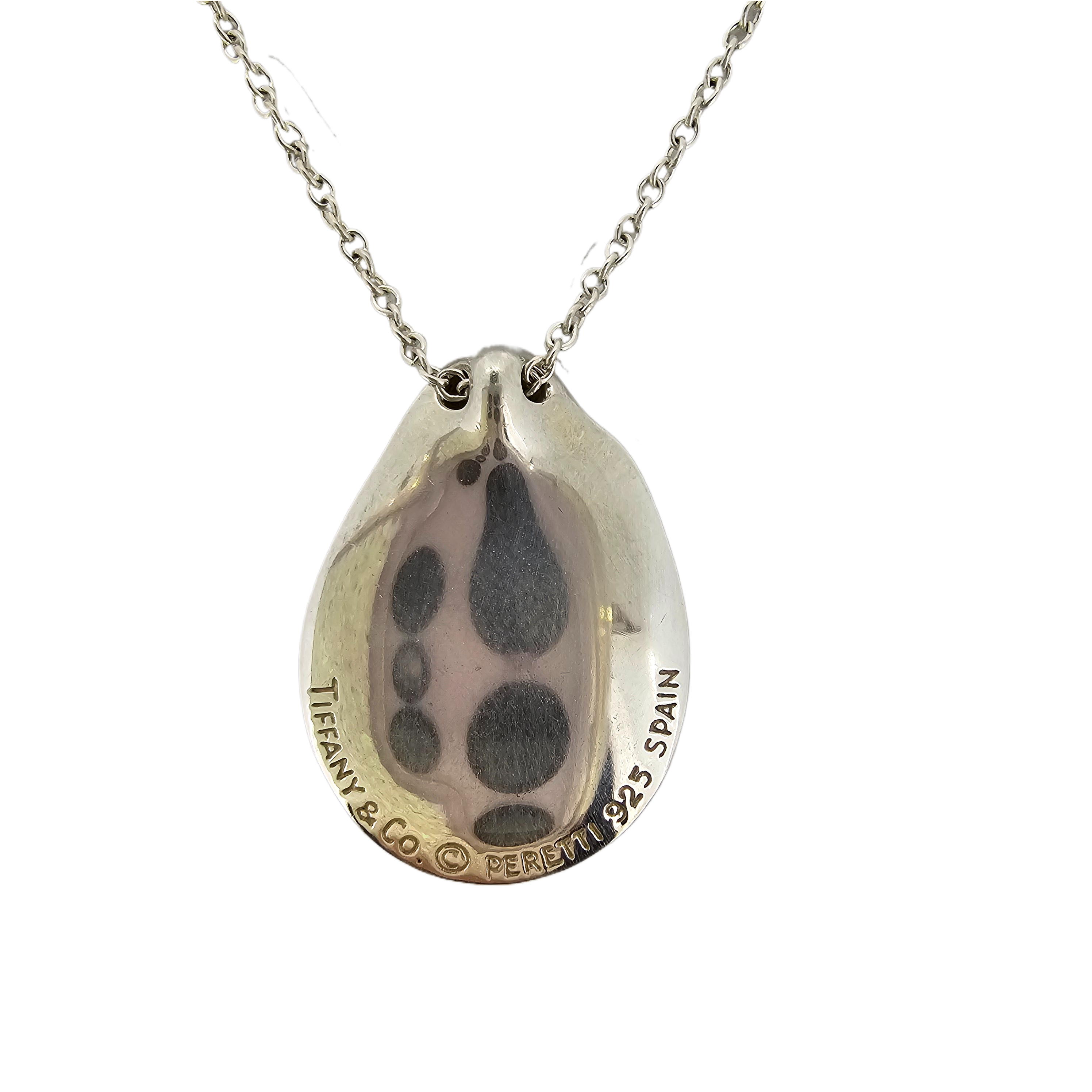 Tiffany & Co Sterling Silver Madonna Pendant Necklace