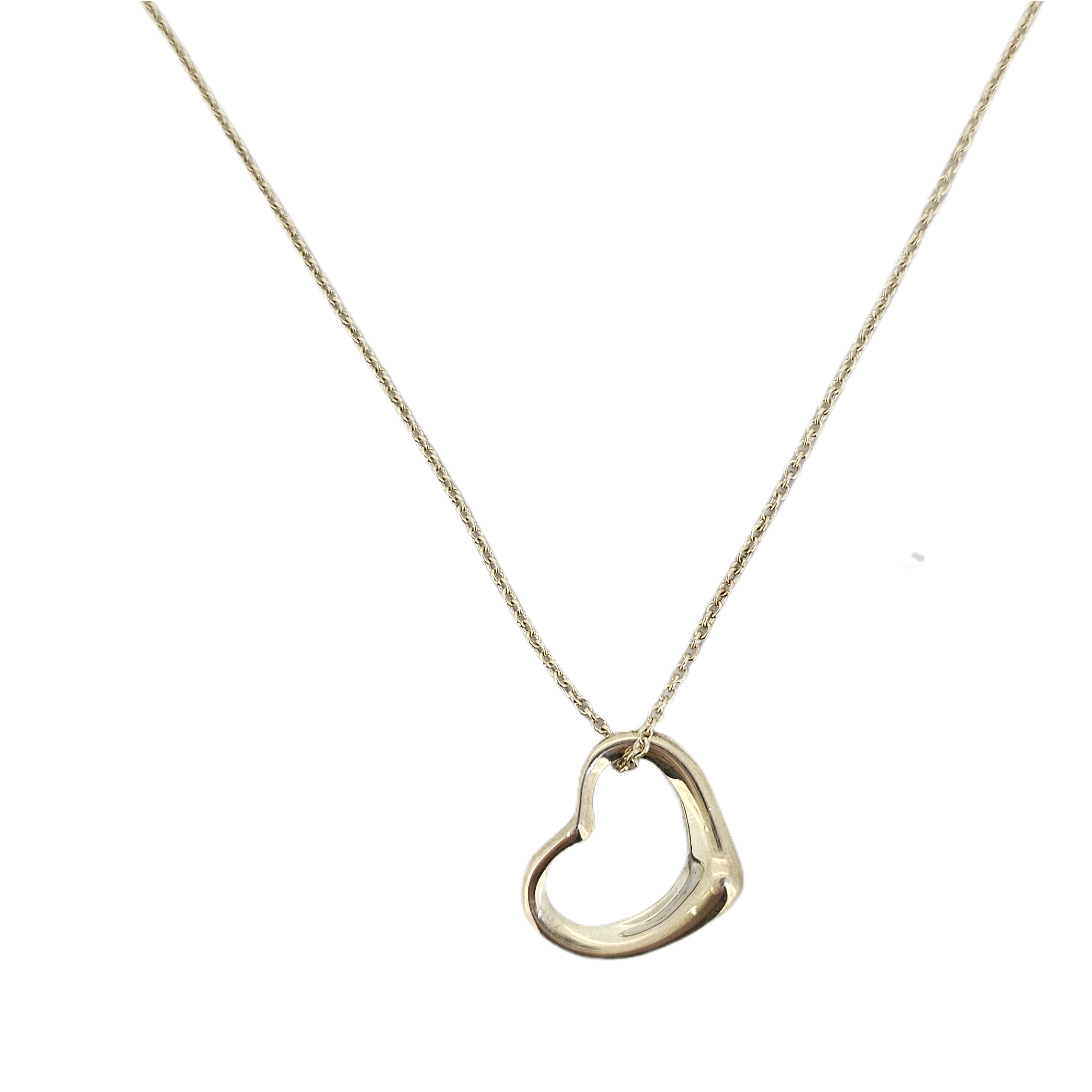 Tiffany & Co Elsa Peretti Small Heart Sterling Silver Necklace