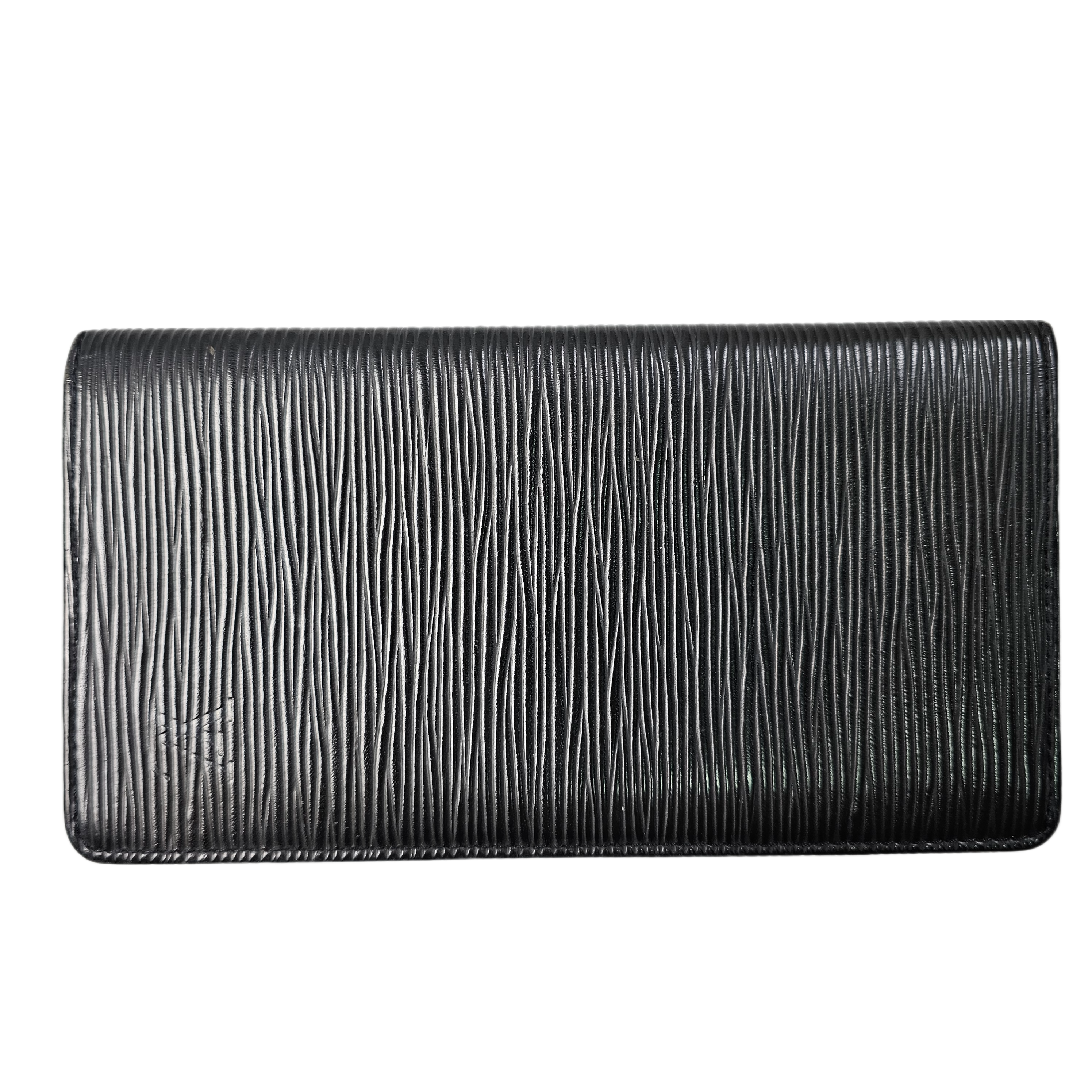 Louis Vuitton Black Epi Brazza Wallet