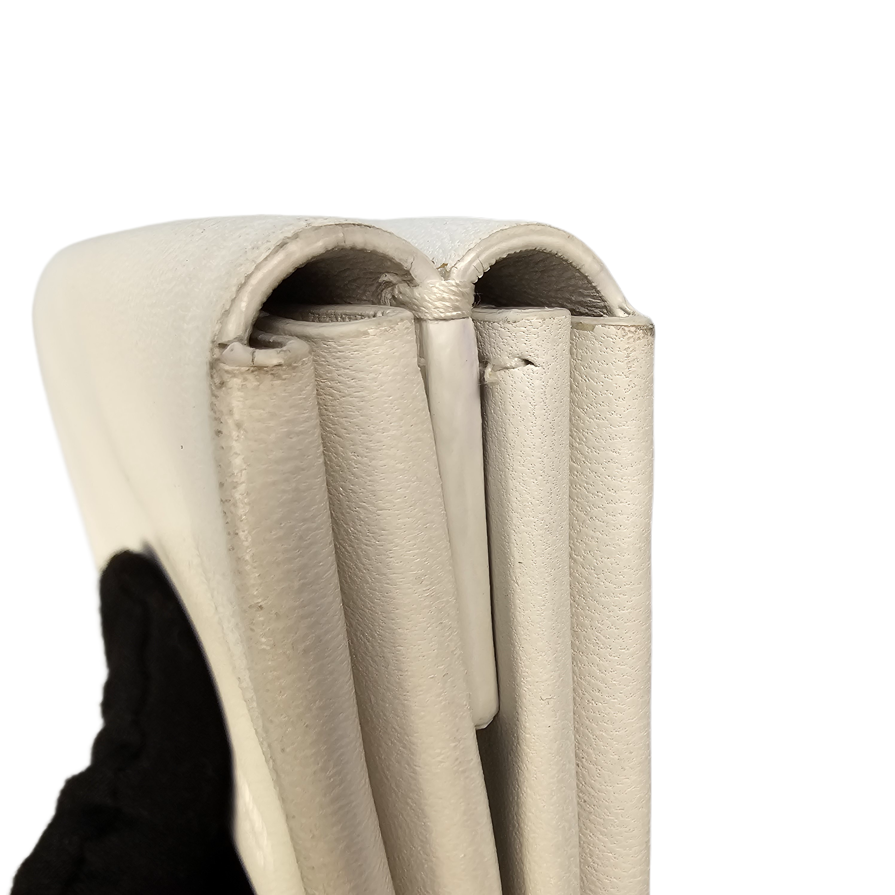 Bottega Veneta White Leather Wallet