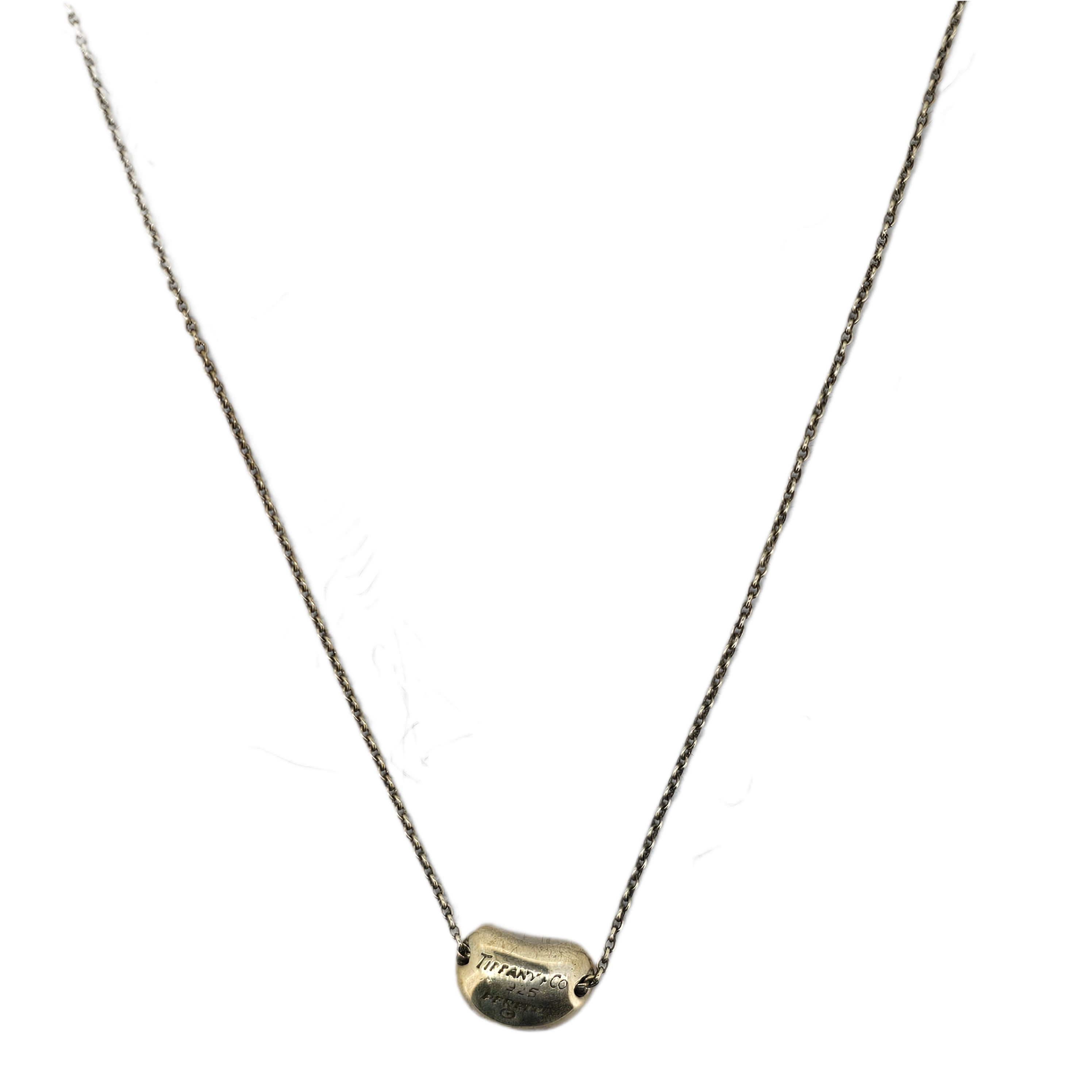 Tiffany & Co Sterling Silver Bean Necklace
