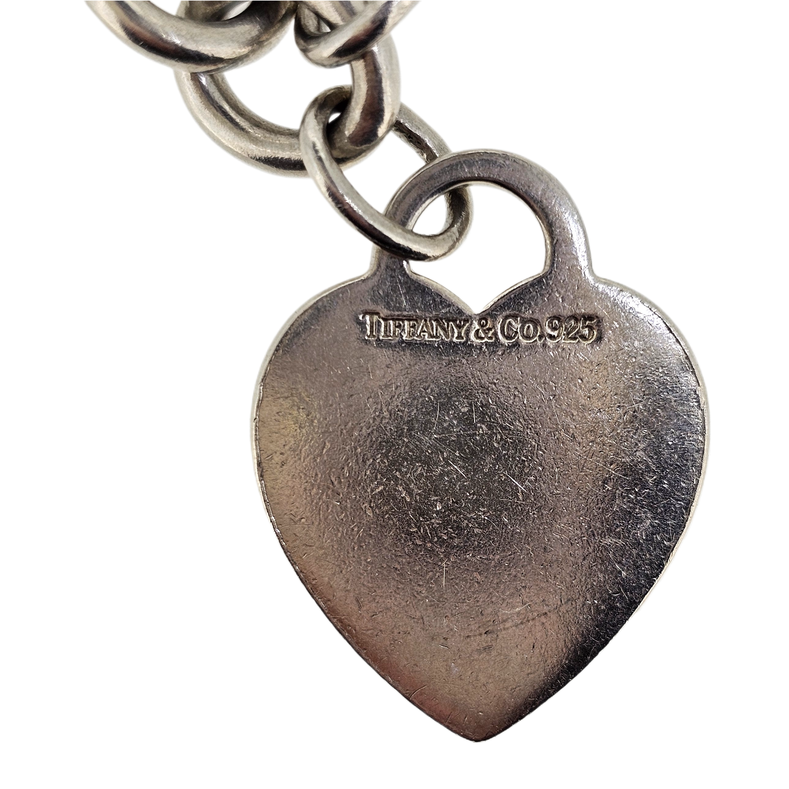 Tiffany & Co Sterling Silver Heart Tag Bold Links Bracelet