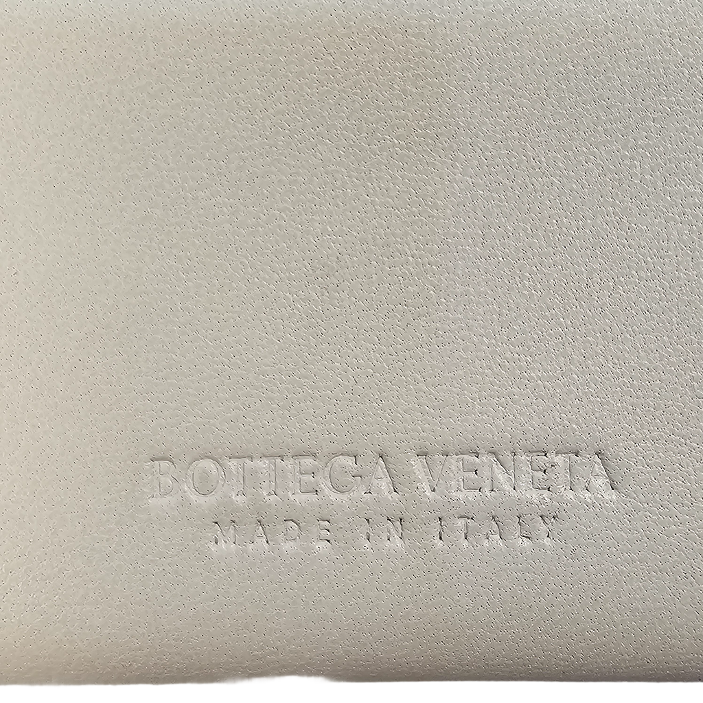 Bottega Veneta White Leather Wallet