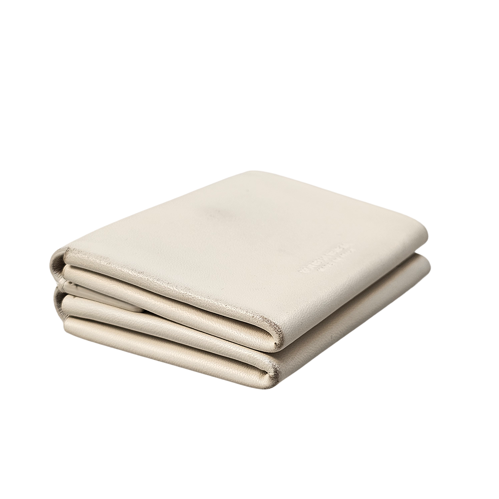 Bottega Veneta White Leather Wallet