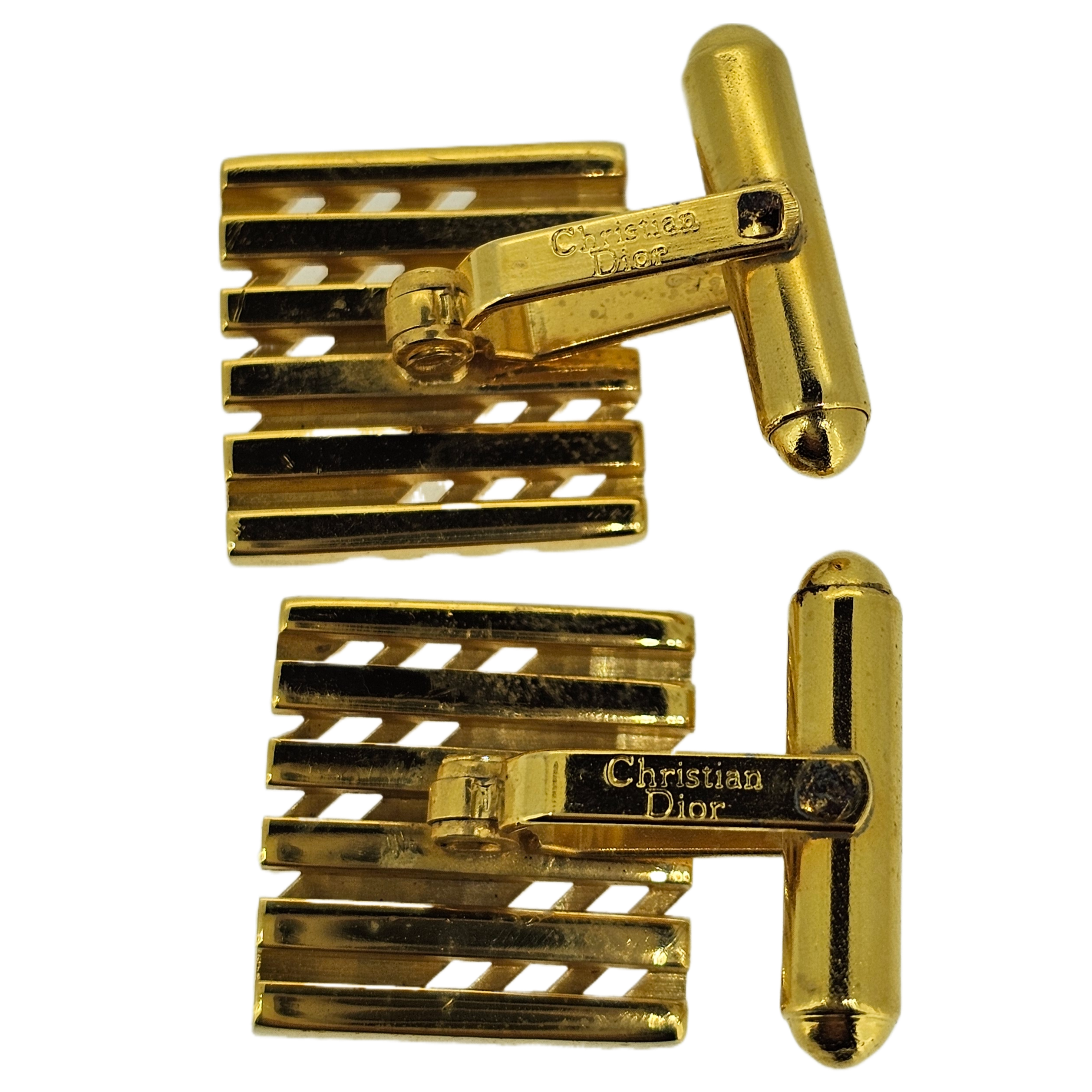Dior Metal Gold-tone Cufflinks