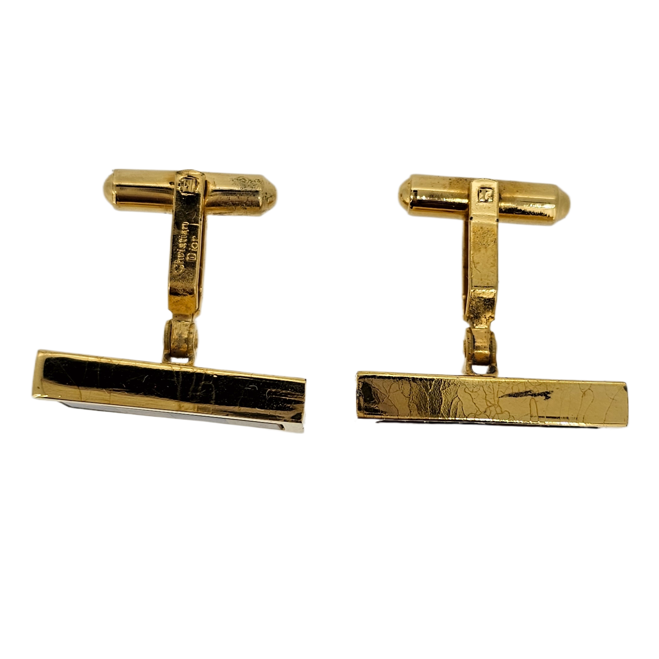 Dior Metal Gold-tone Cufflinks