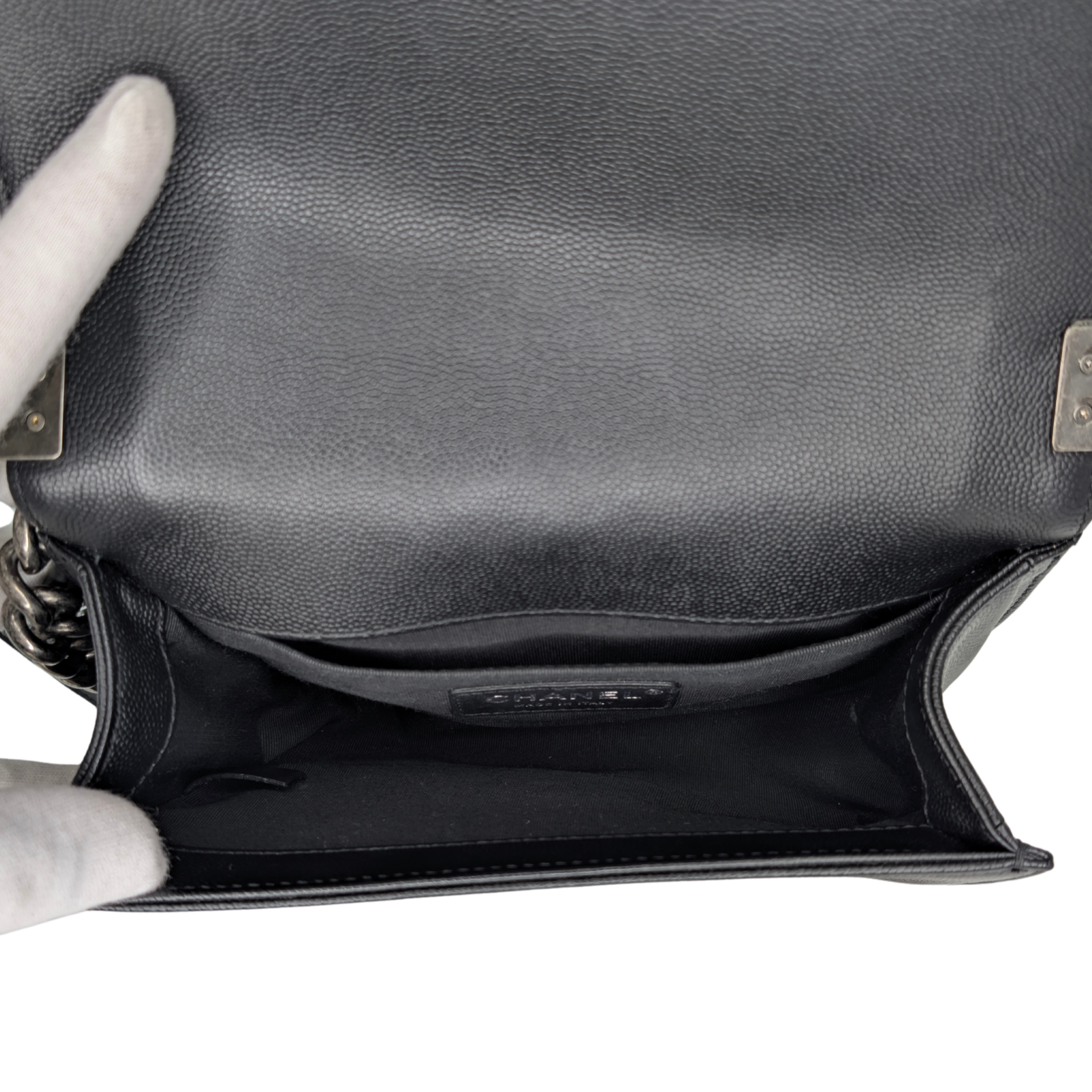 Chanel Small Boy Bag Caviar Black Bag