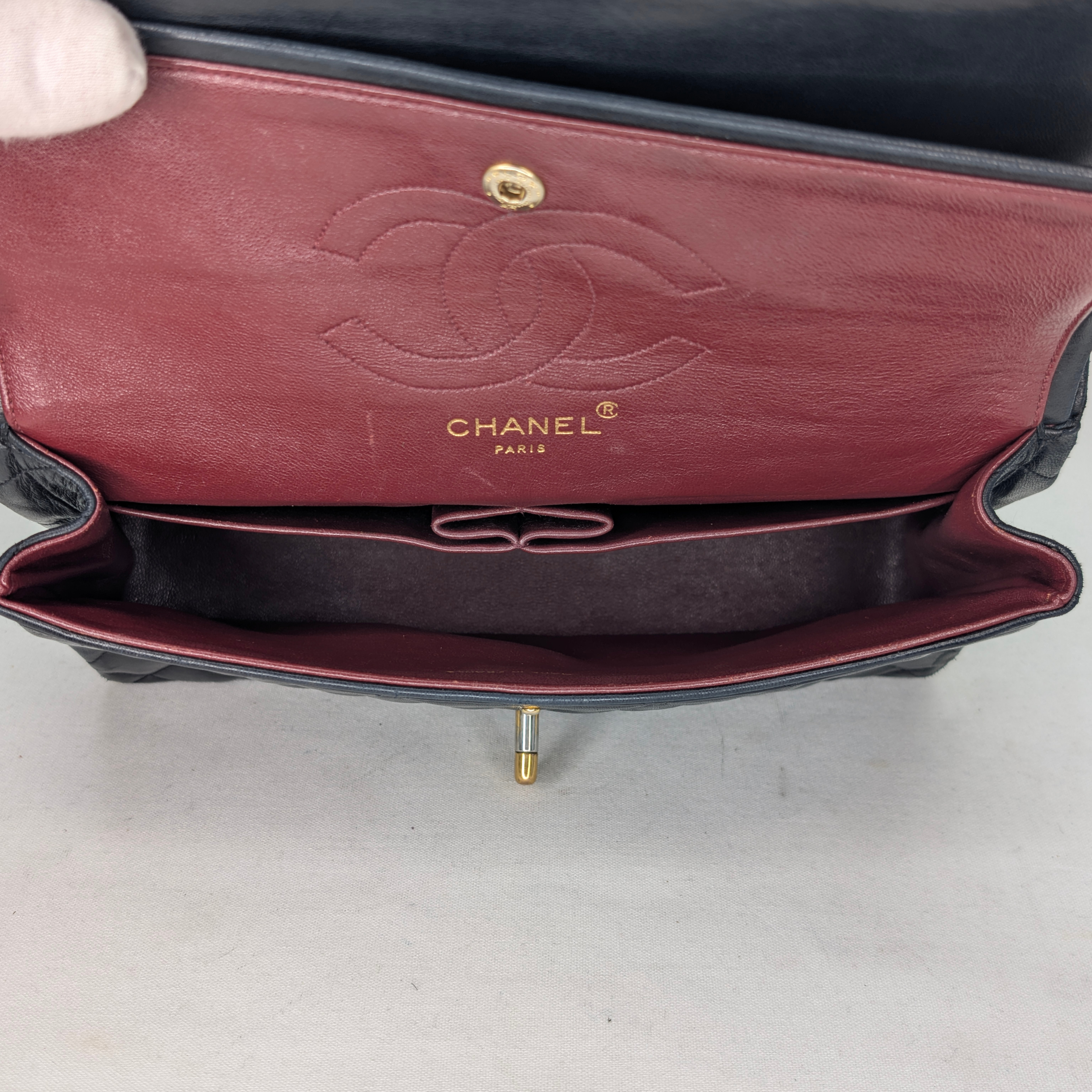 Chanel 复古经典款双翻盖中号手袋 黑色