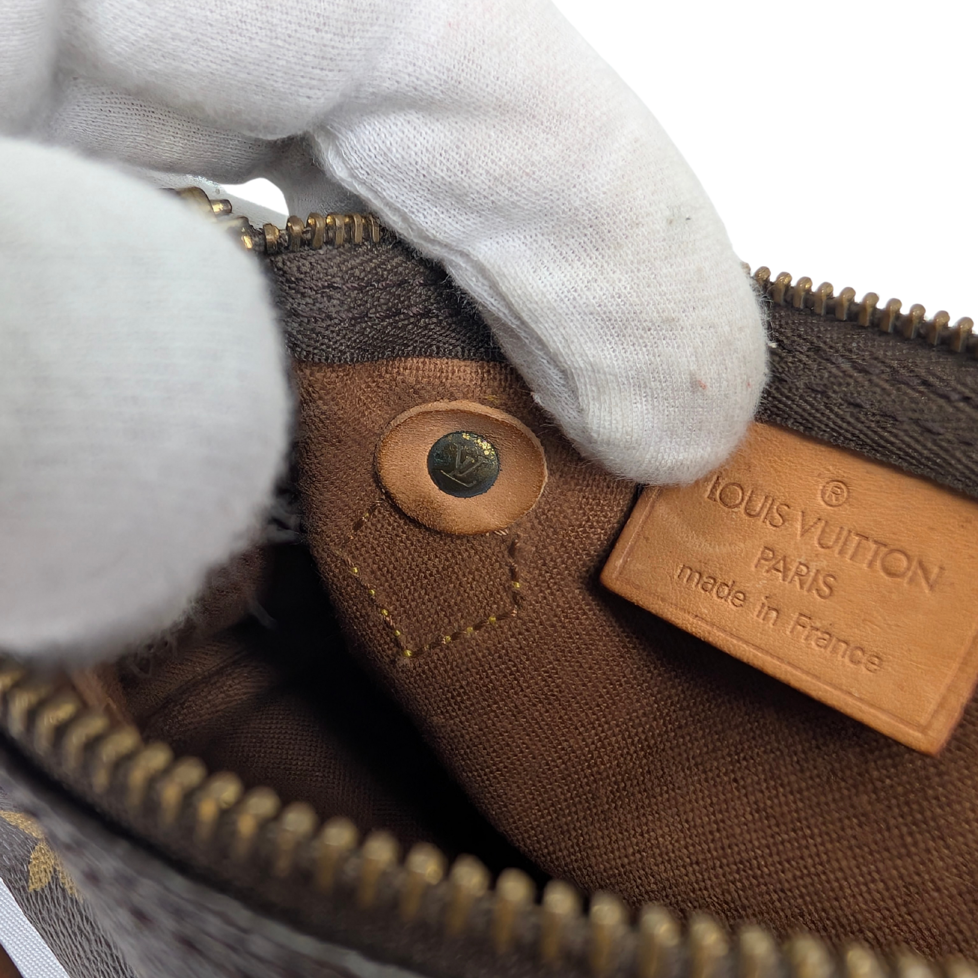 Louis Vuitton Nano Speedy Monogram Handbag Brown