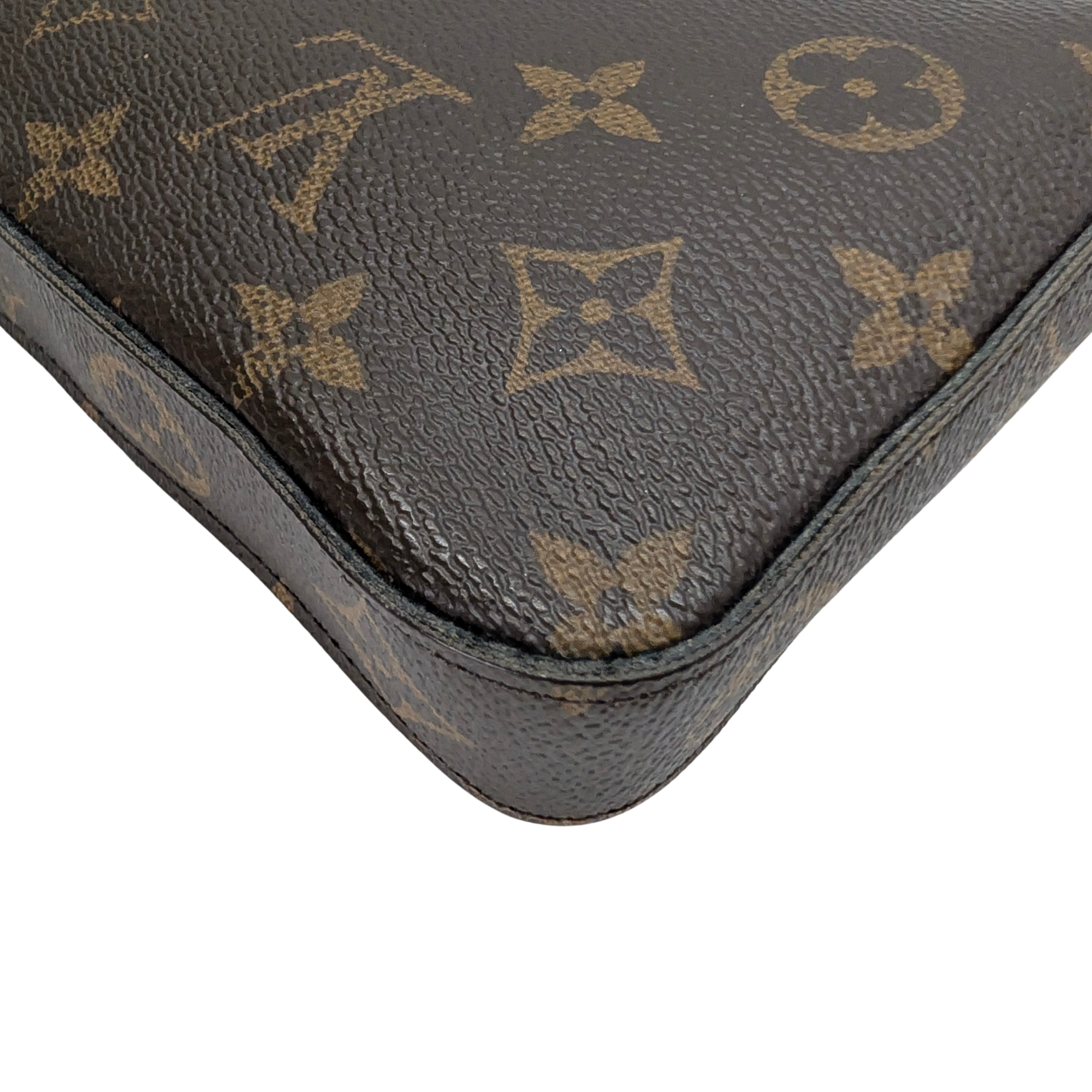 Louis Vuitton Félicie Pochette Clutch Bag Brown