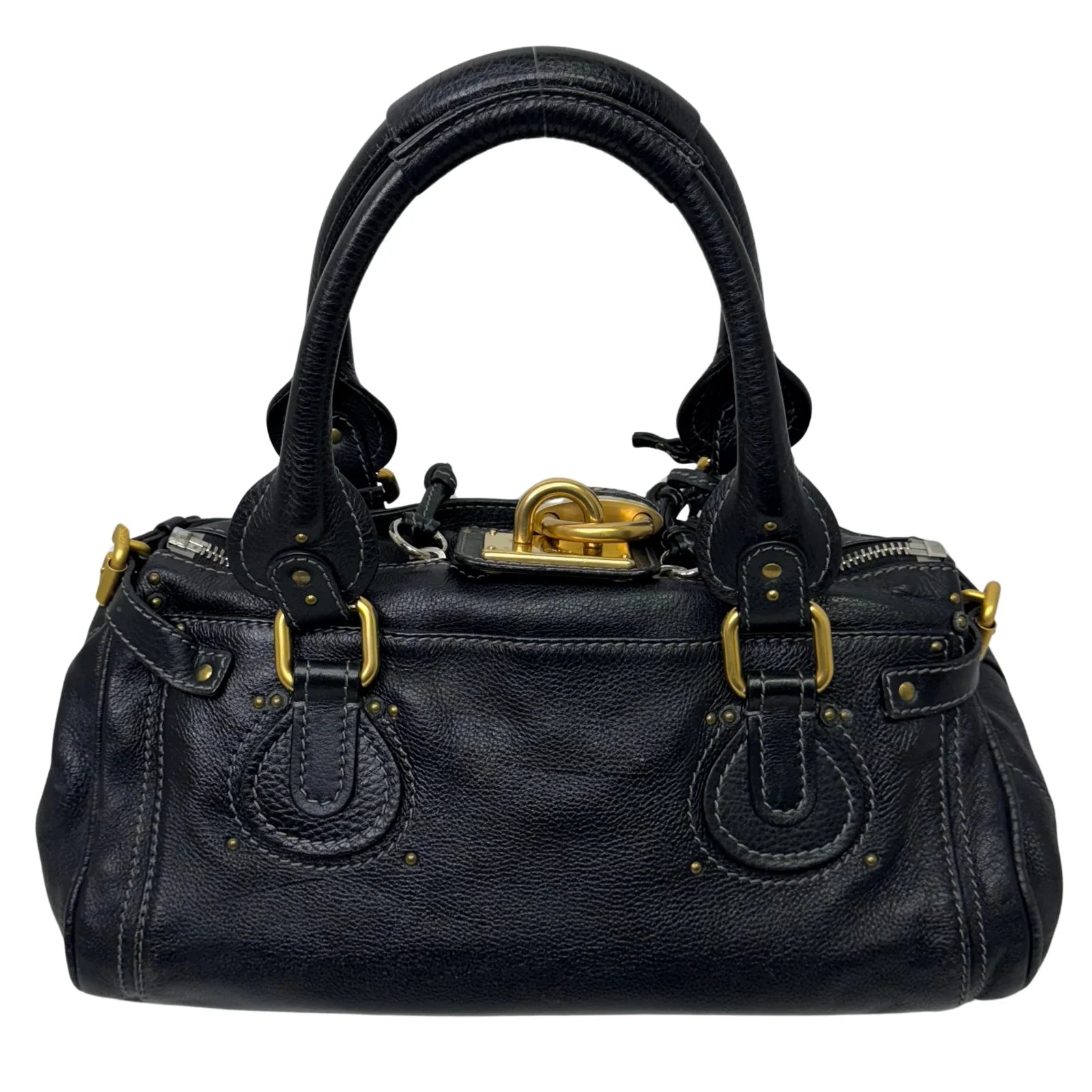 Chloe Paddington Leather Bag Black