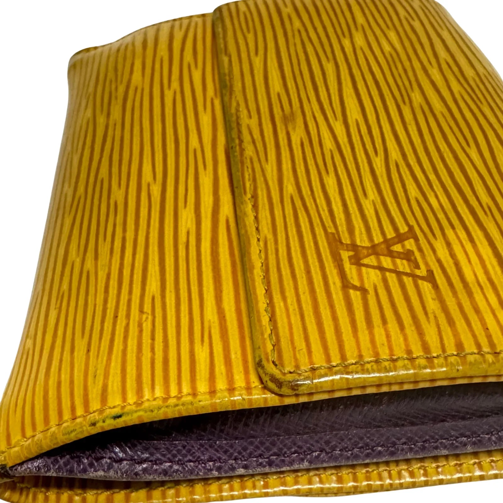 Louis Vuitton Epi Leather Wallet Yellow