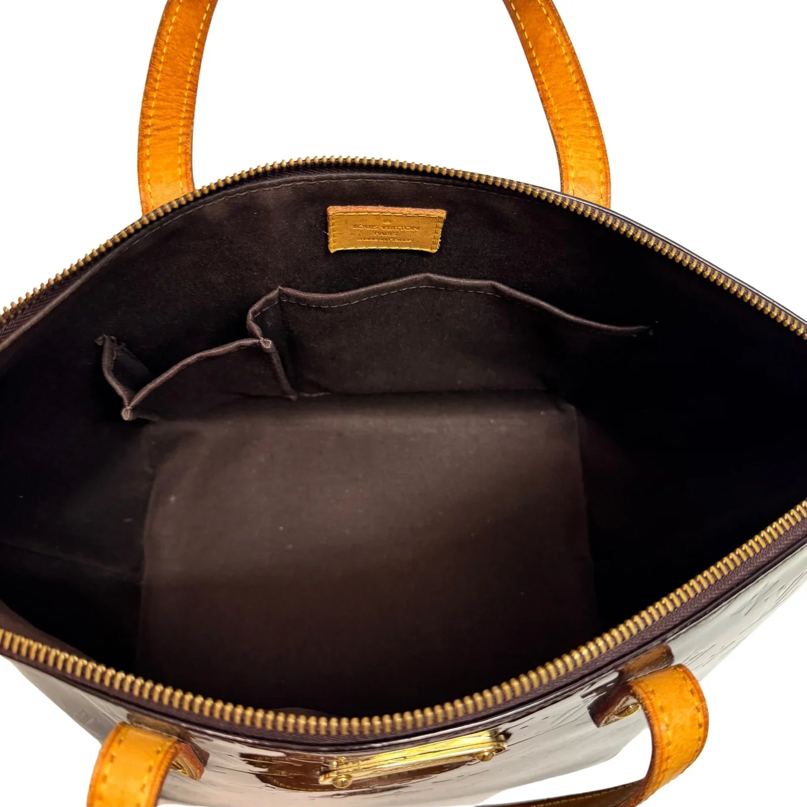 Louis Vuitton Vernis Bellevue PM in Dark Brown Patent Leather Bag