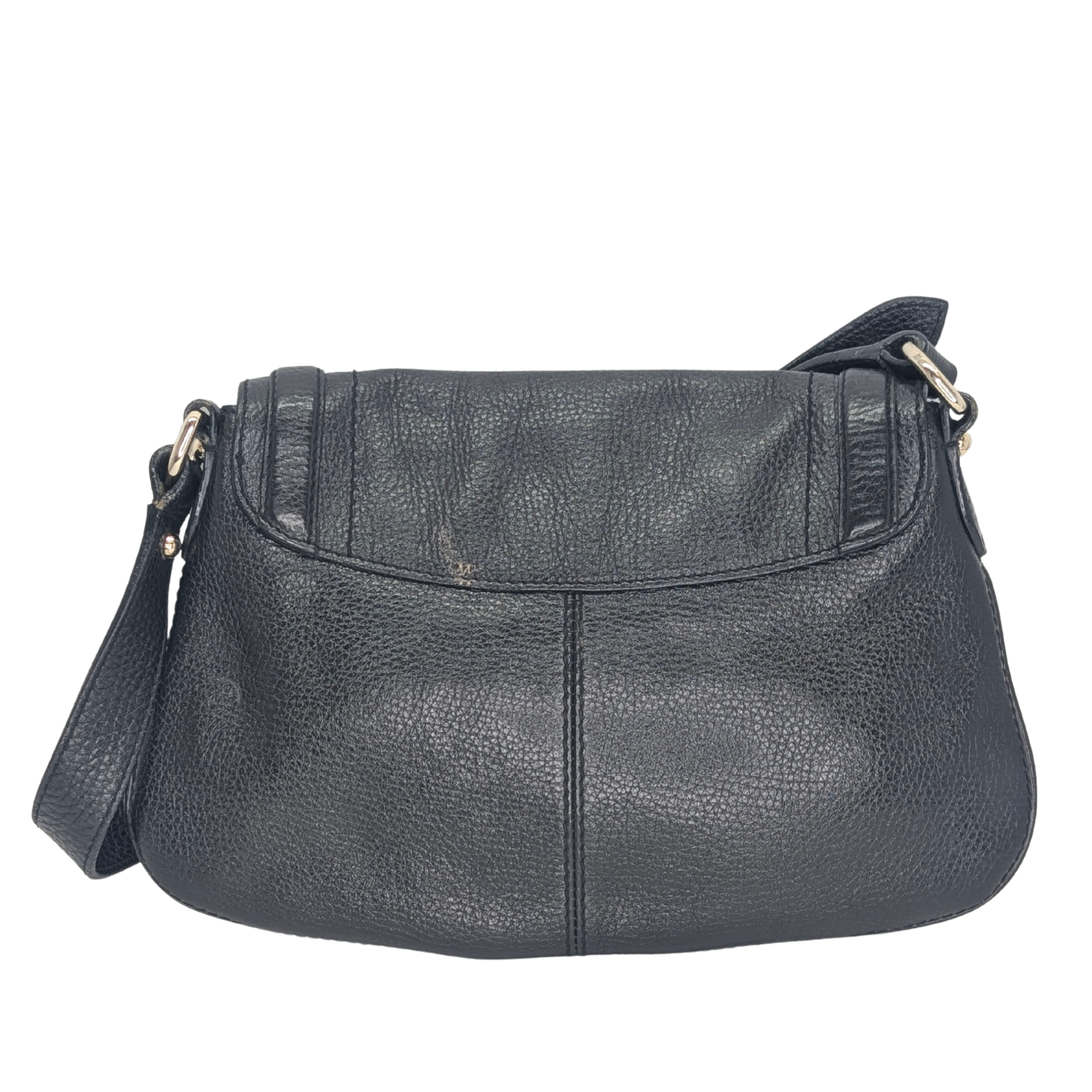 Burberry Leather Shoulder Bag Black