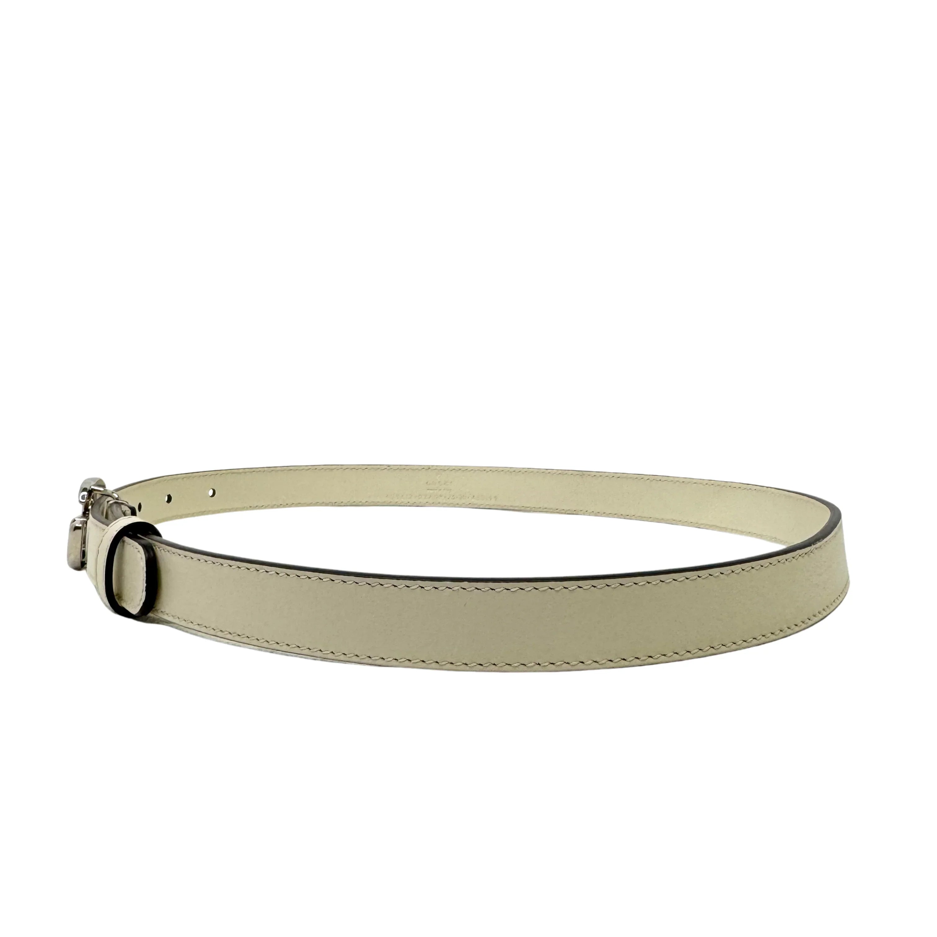 Gucci GG Marmont Thin Belt White 90