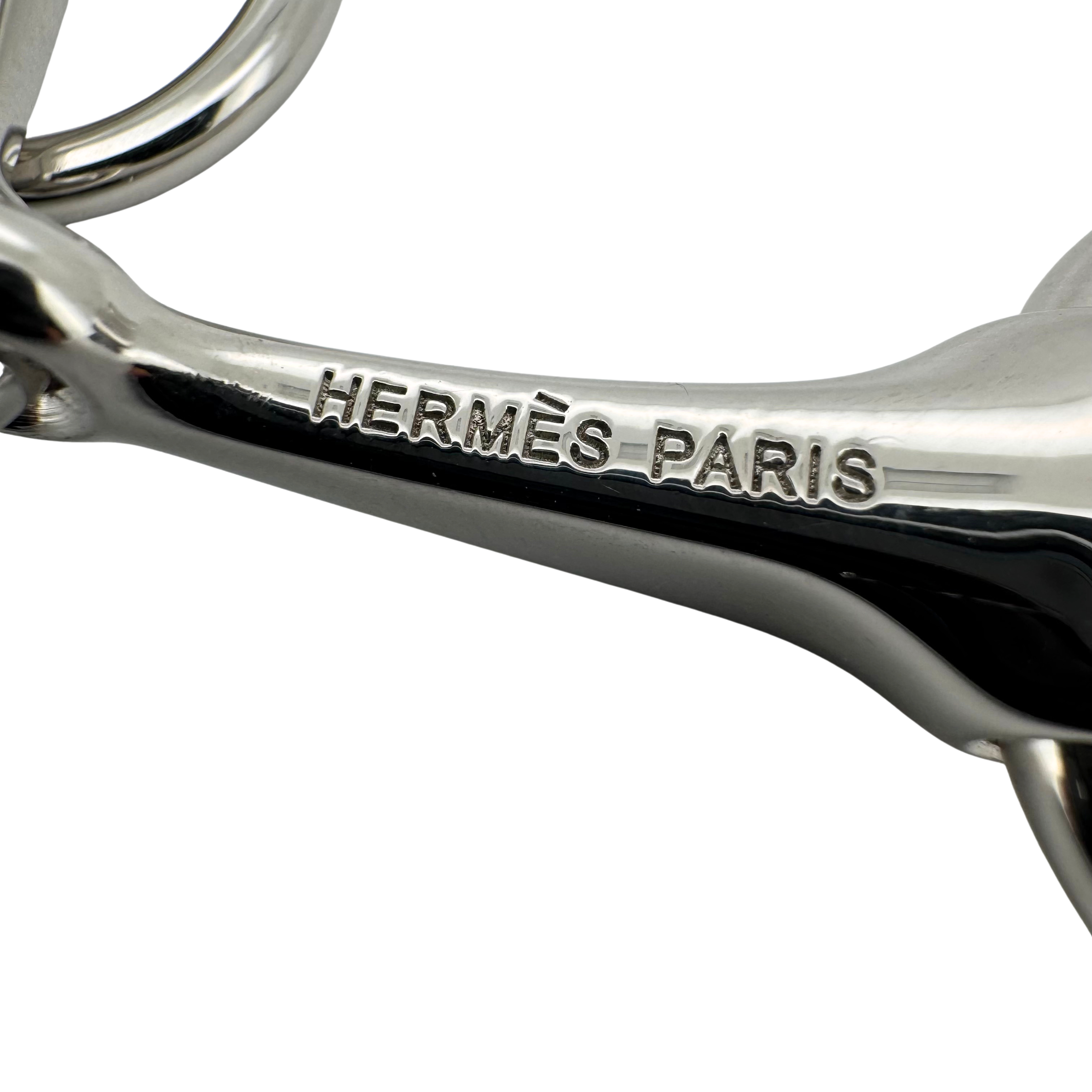 Hermes Mors 90 Scarf Ring Palladium