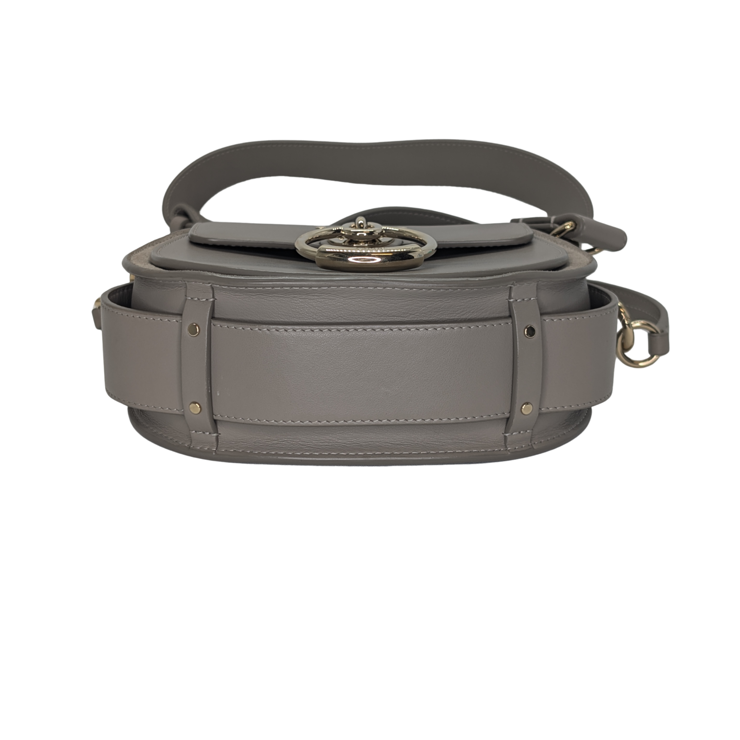 Chloe Calfskin Small Tess Bag Motty Grey