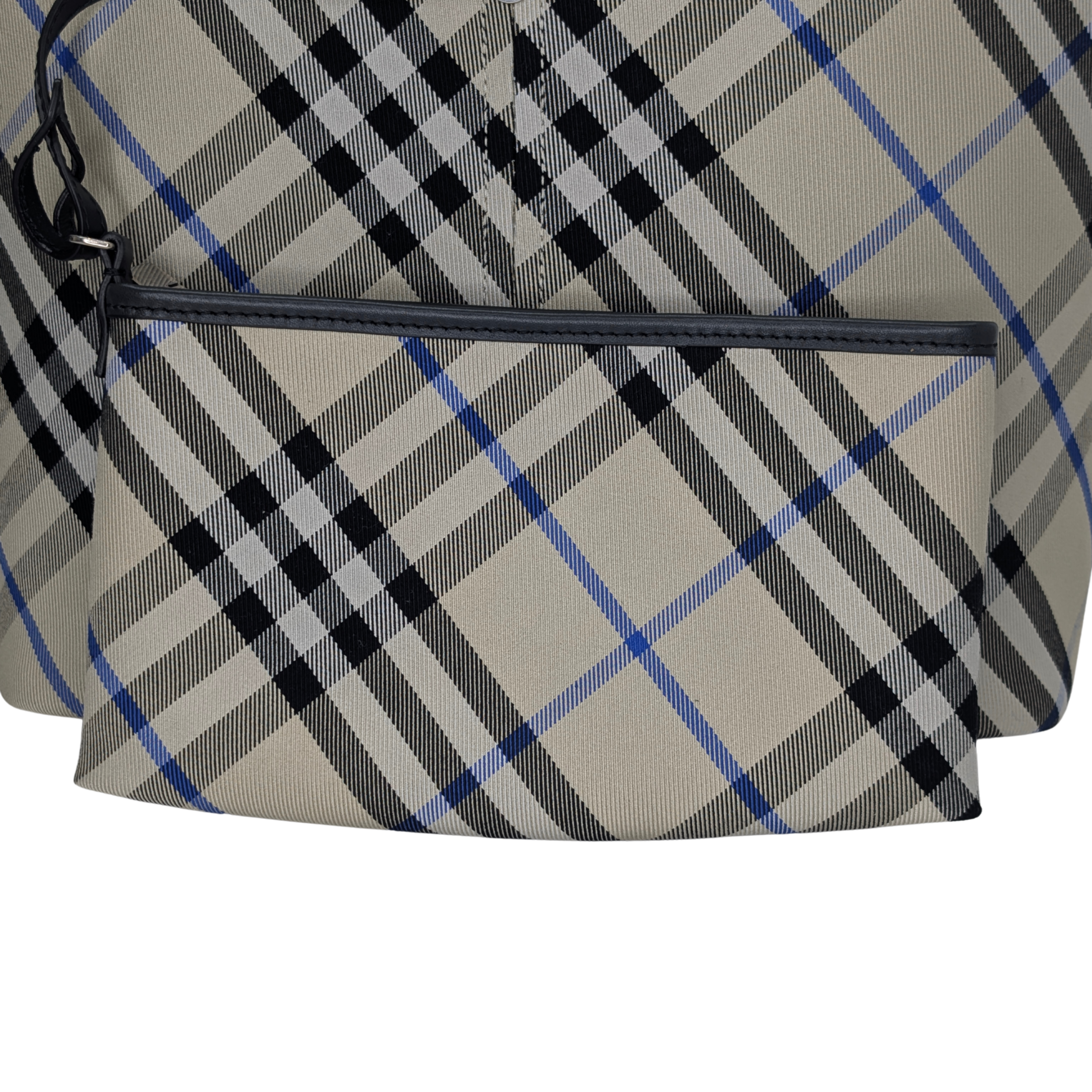 Burberry Check Medium Canvas Tote Bag