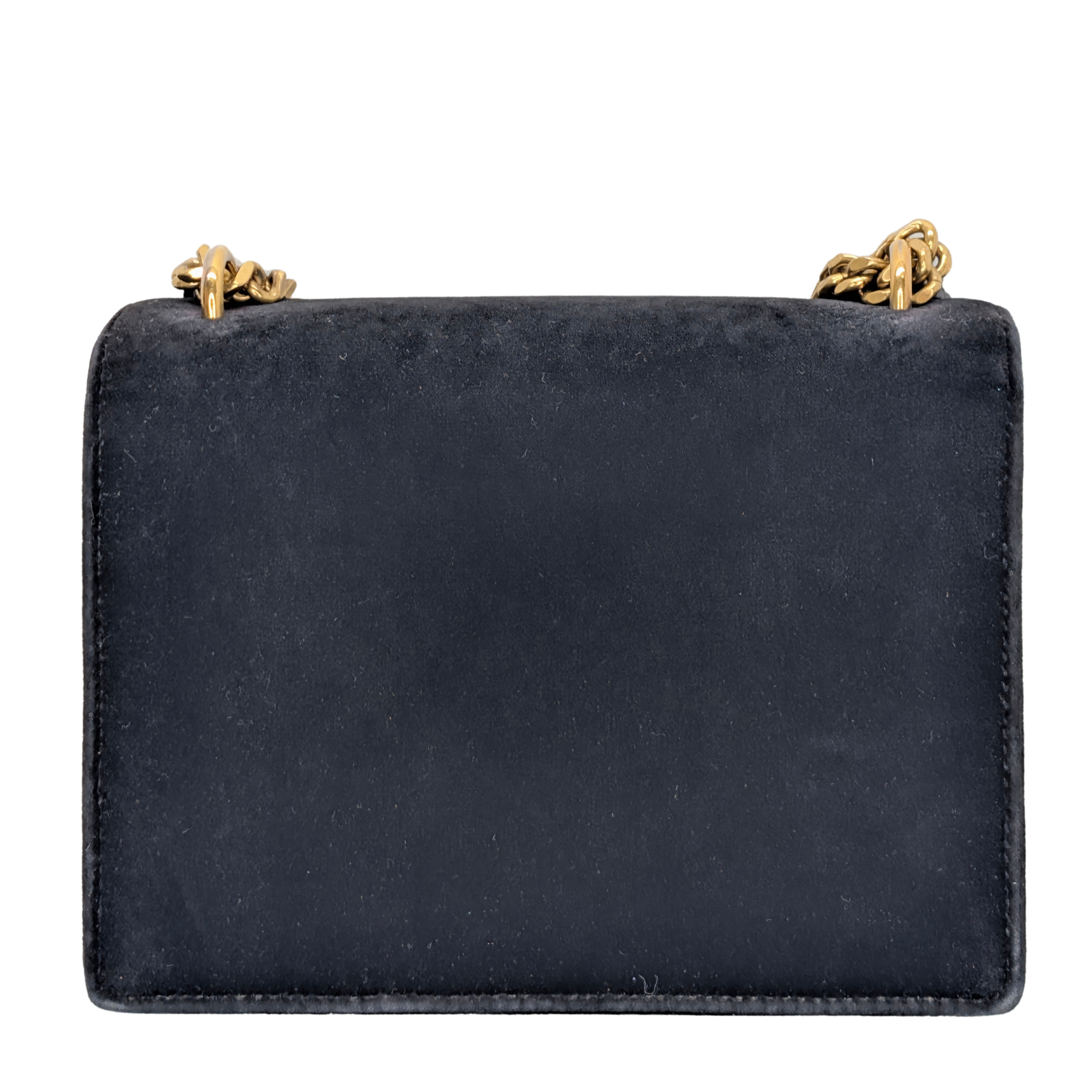 Yves Saint Laurent Sunset Velvet Small Bag Black