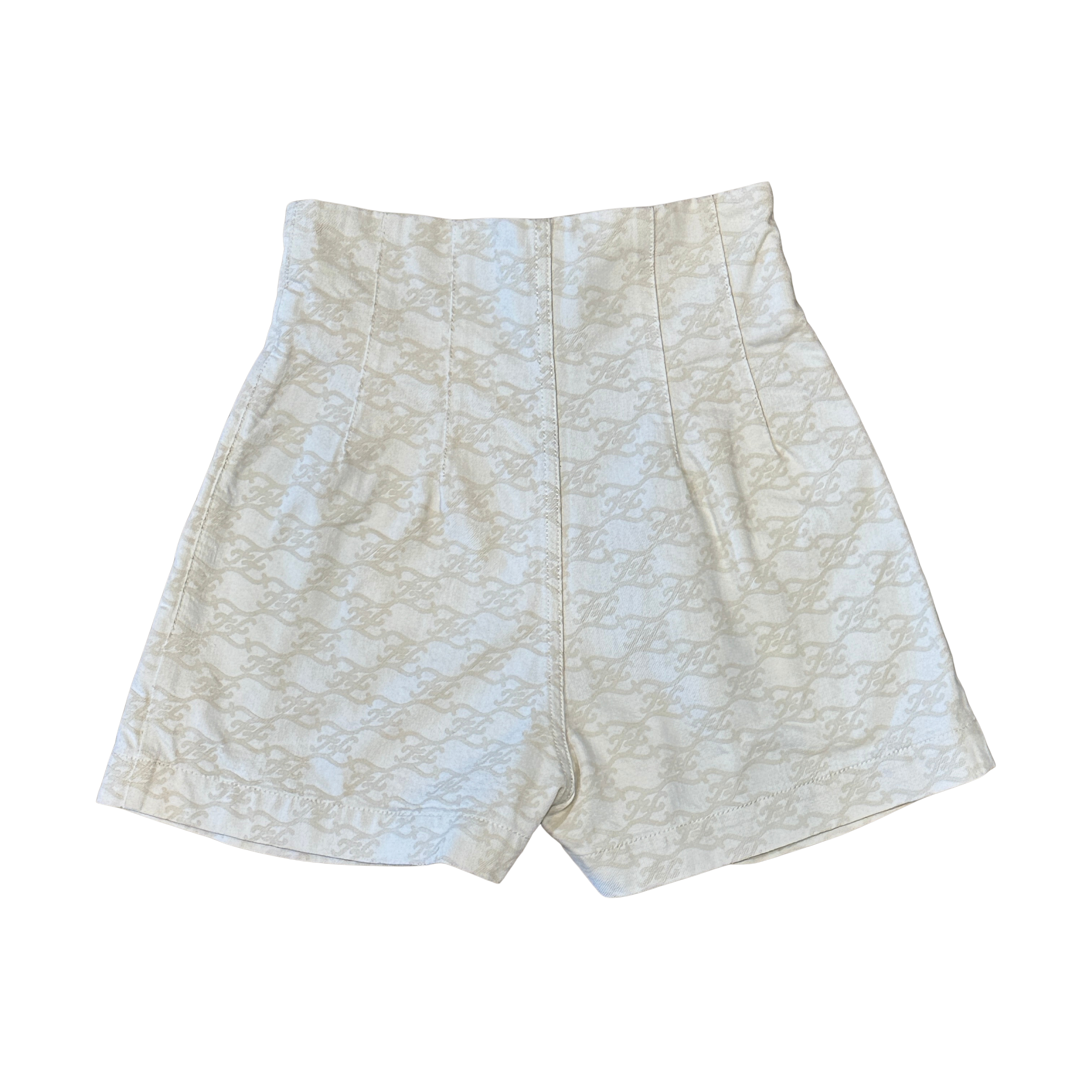 Fendi Denim Setup Shorts White 38