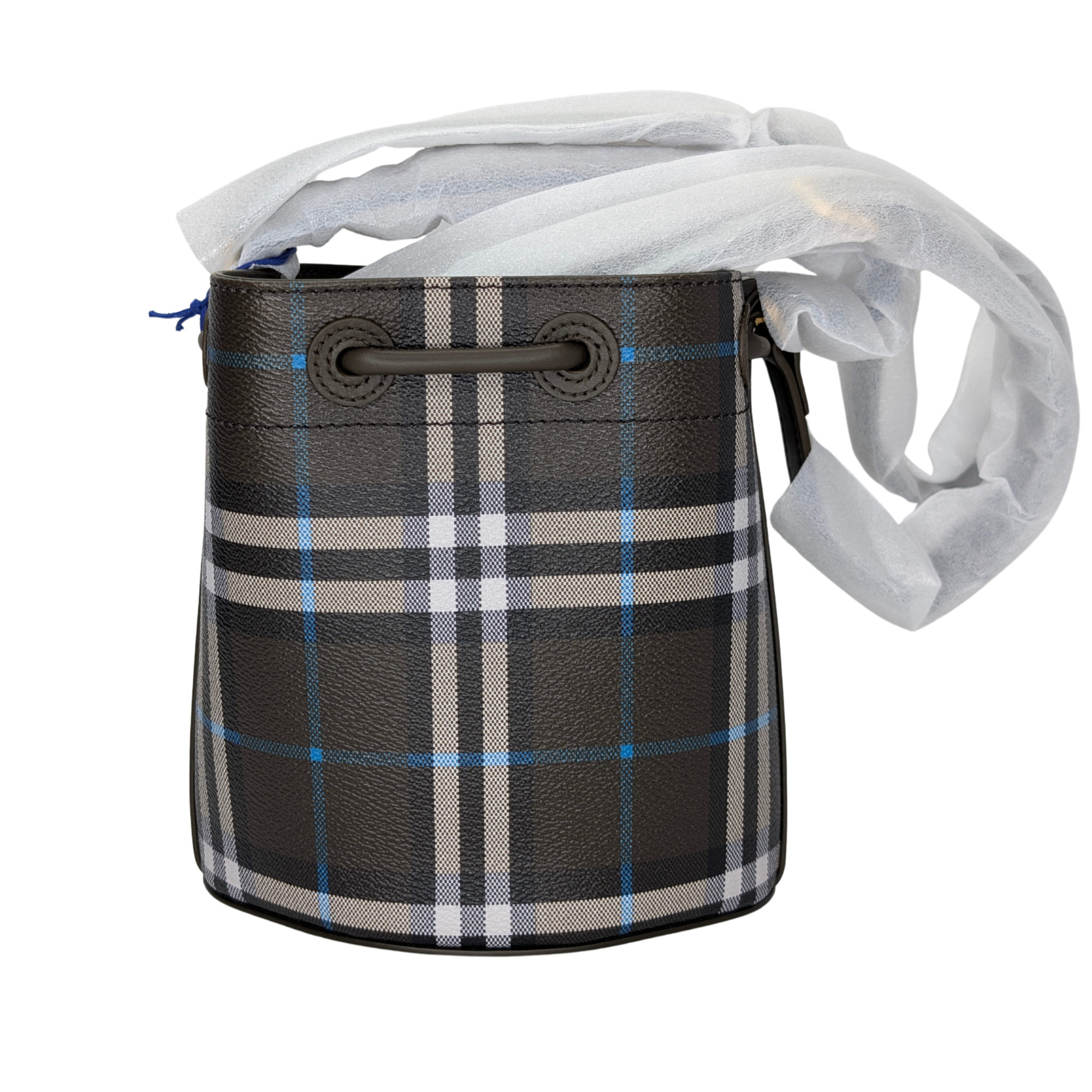 Burberry Mini Drawstring Bucket Bag Grey