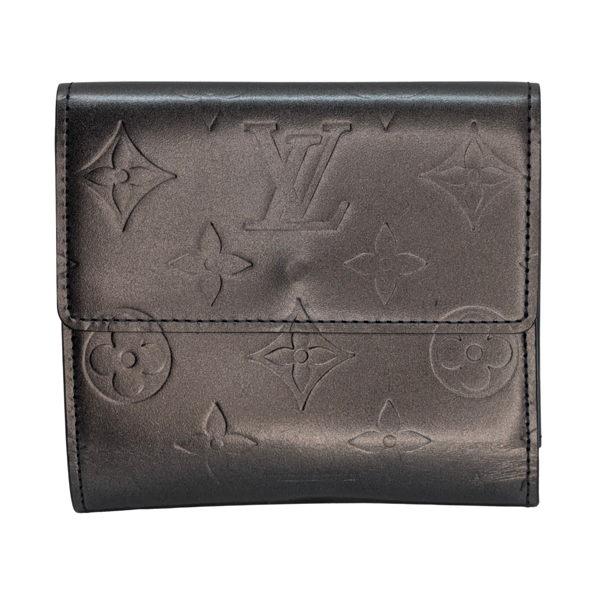 Louis Vuitton Vernis Charcoal Leather Wallet