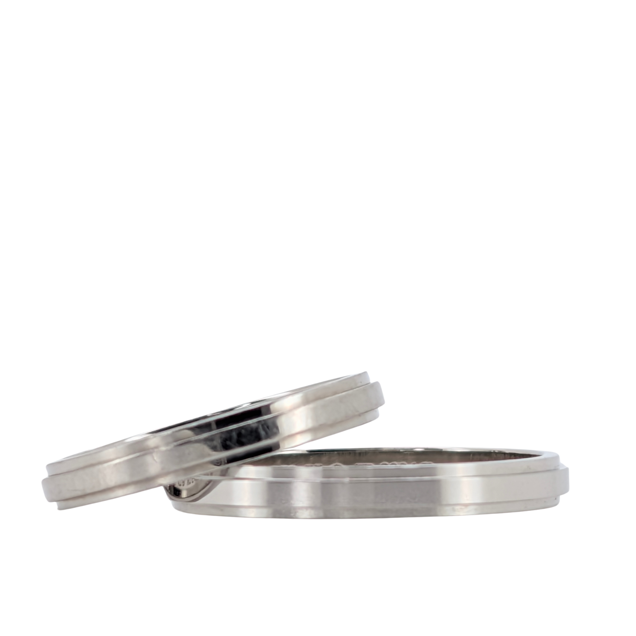 Cartier d’Amour Wedding Band Set – Platinum 950 Matching His & Hers Rings