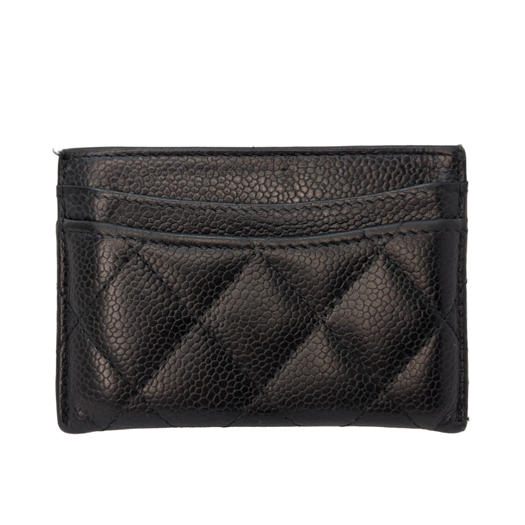 Chanel Classic Black Card Holder Black