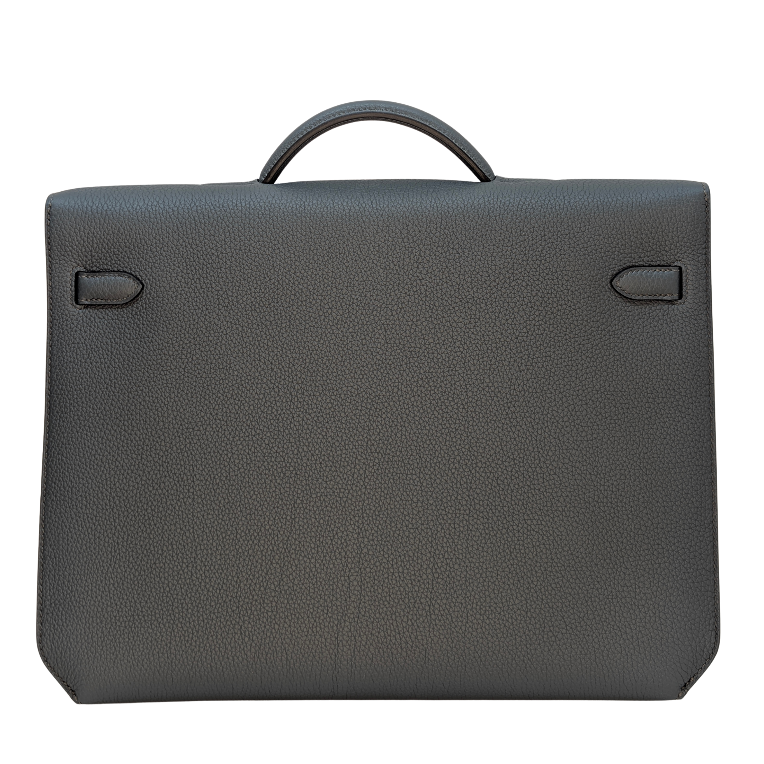 Hermès Kelly Dépêches 36 Briefcase Bag Bleu Orage Togo SHW Z Stamp