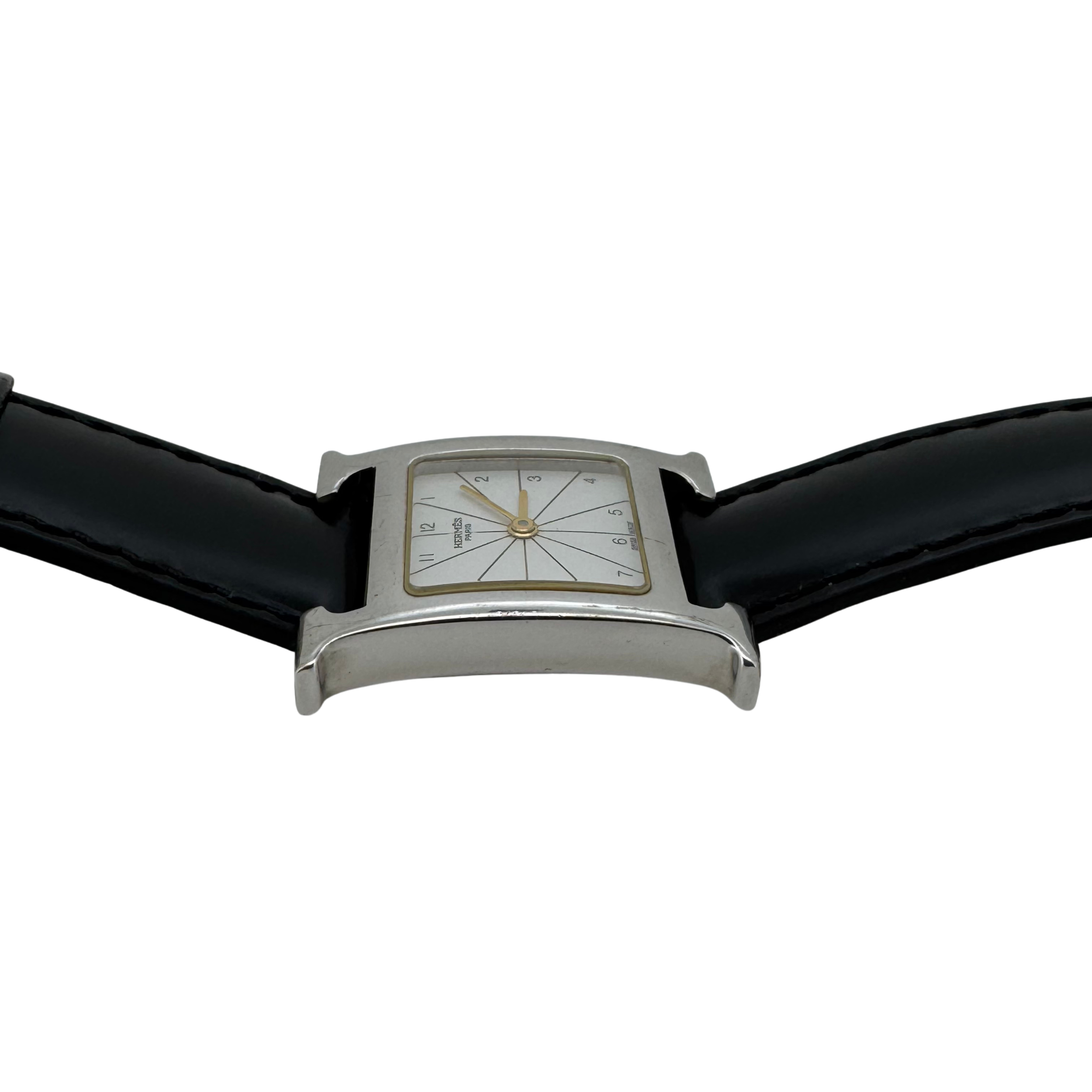 Hermes H Watch RS1.201 Quartz Stainless Steel white Dial