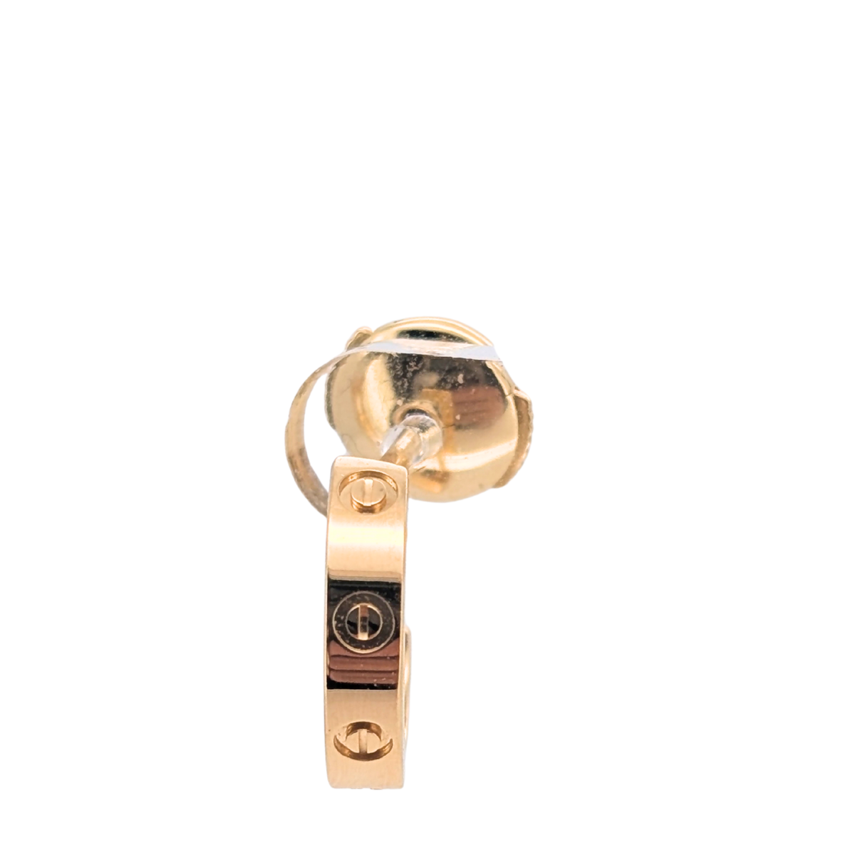 Cartier Love Hoop Earrings Small Model 18k Yellow Gold