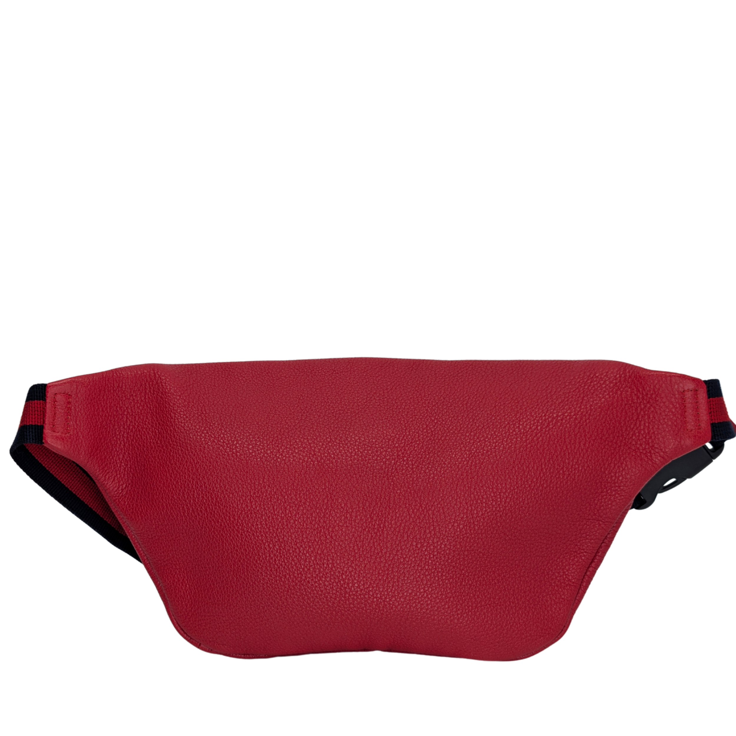 Gucci Grained Calfskin Logo Belt Bum Bag Hibiscus Red