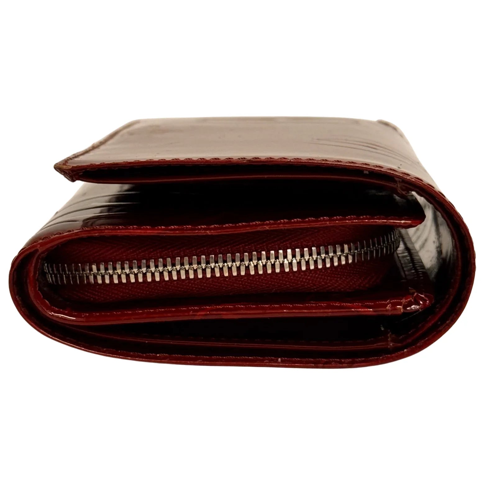 Cartier Long Leather Wallet Deep Red