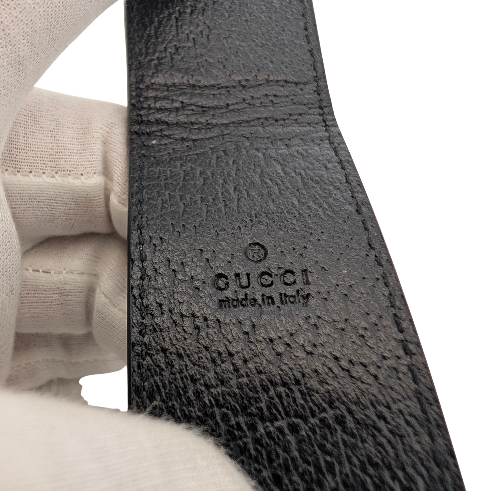 Gucci Animalier Bee Leather Money Clip Black