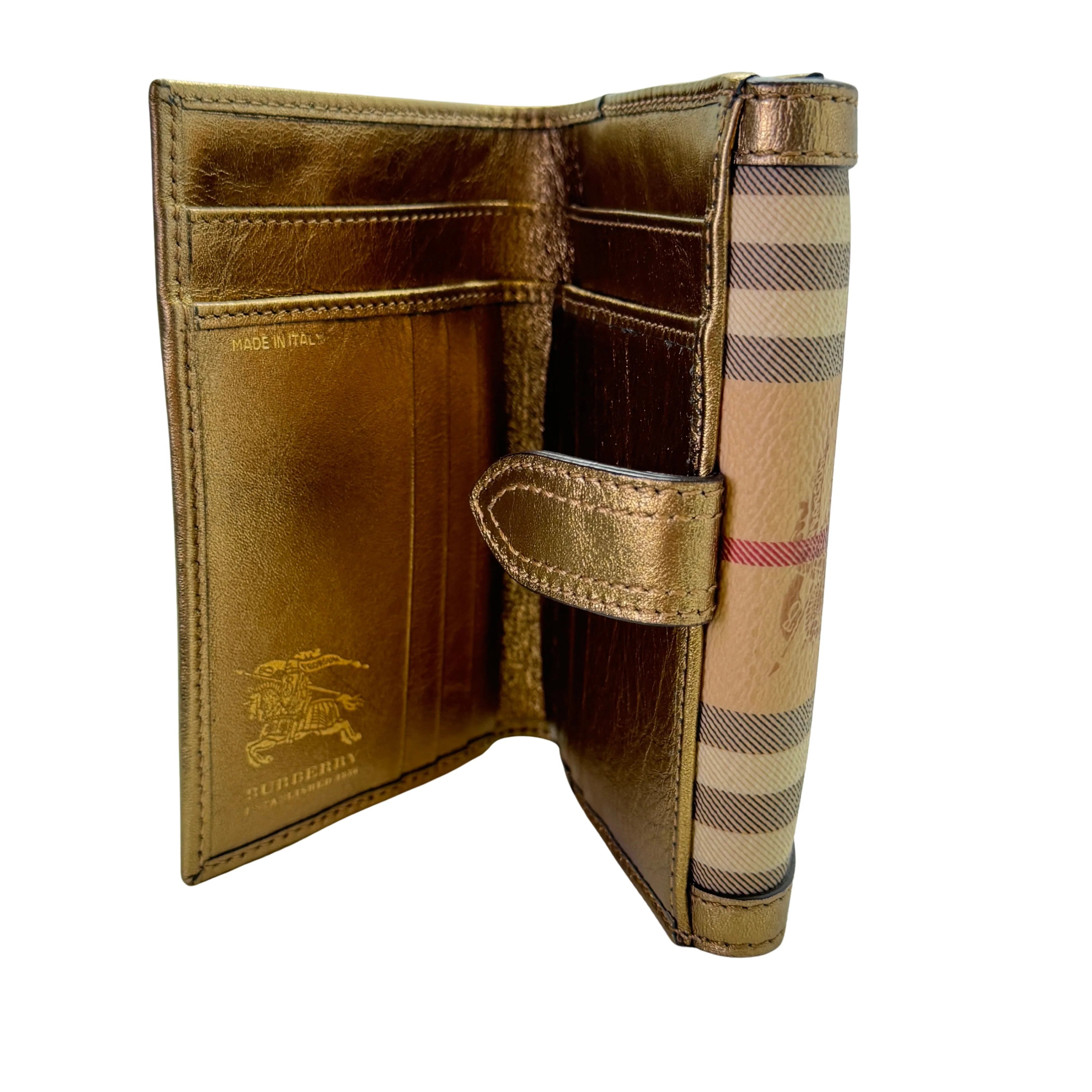 Burberry Wallet Leather Beige - Lost Designer