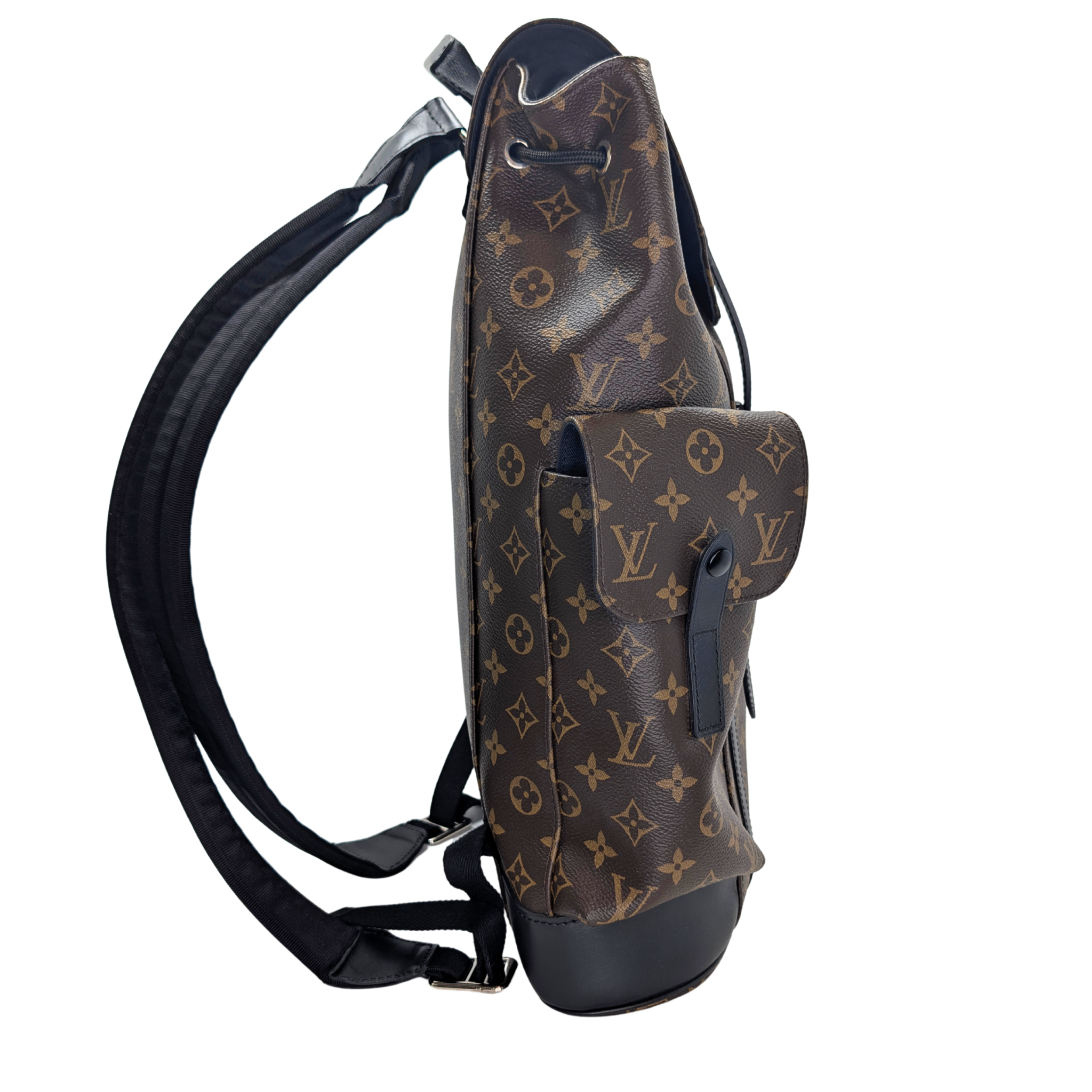 Louis Vuitton Christopher MM Backpack in Monogram Macassar Canvas