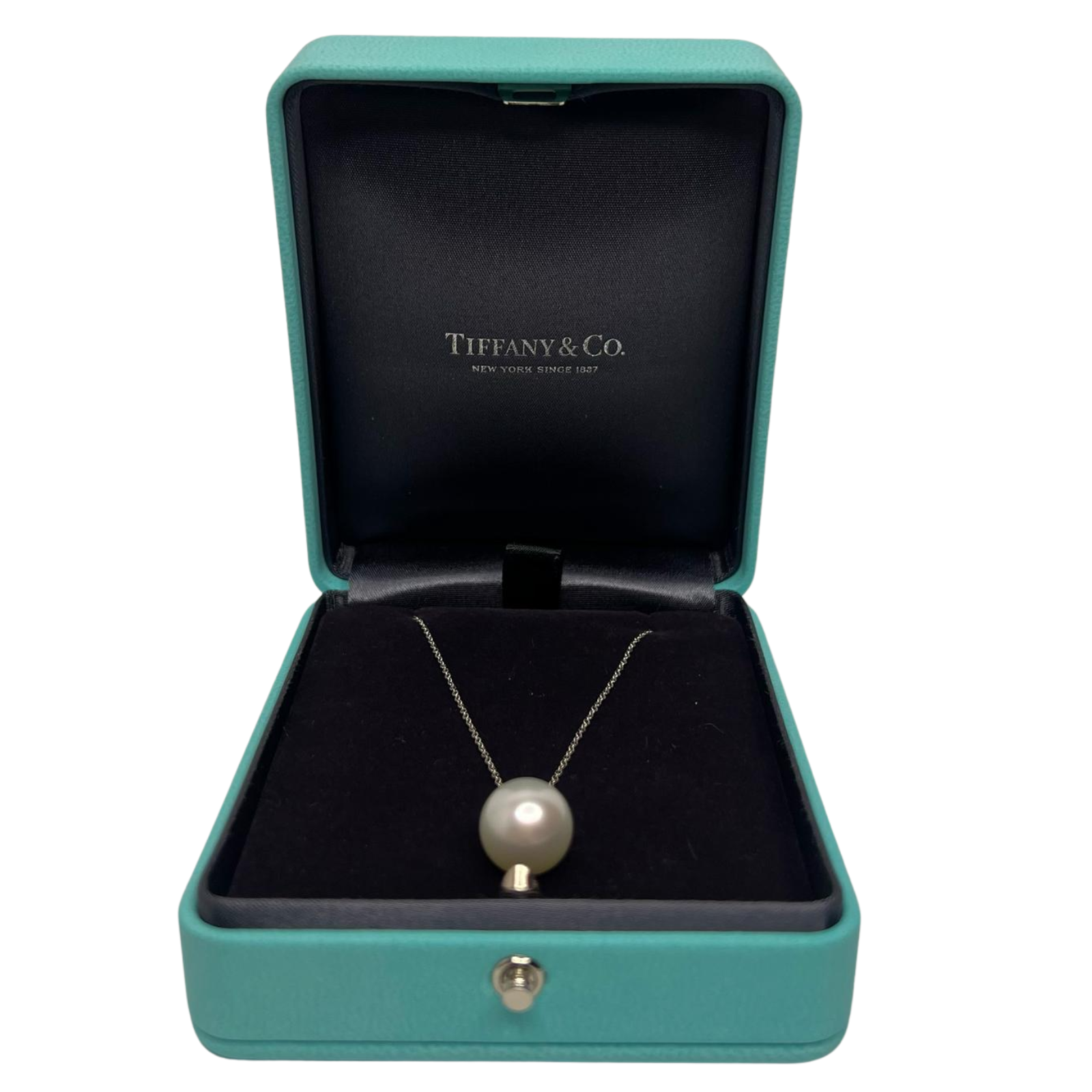 Tiffany & Co. South Sea Noble Pearl Necklace – 0.17 ct Diamond / Platinum