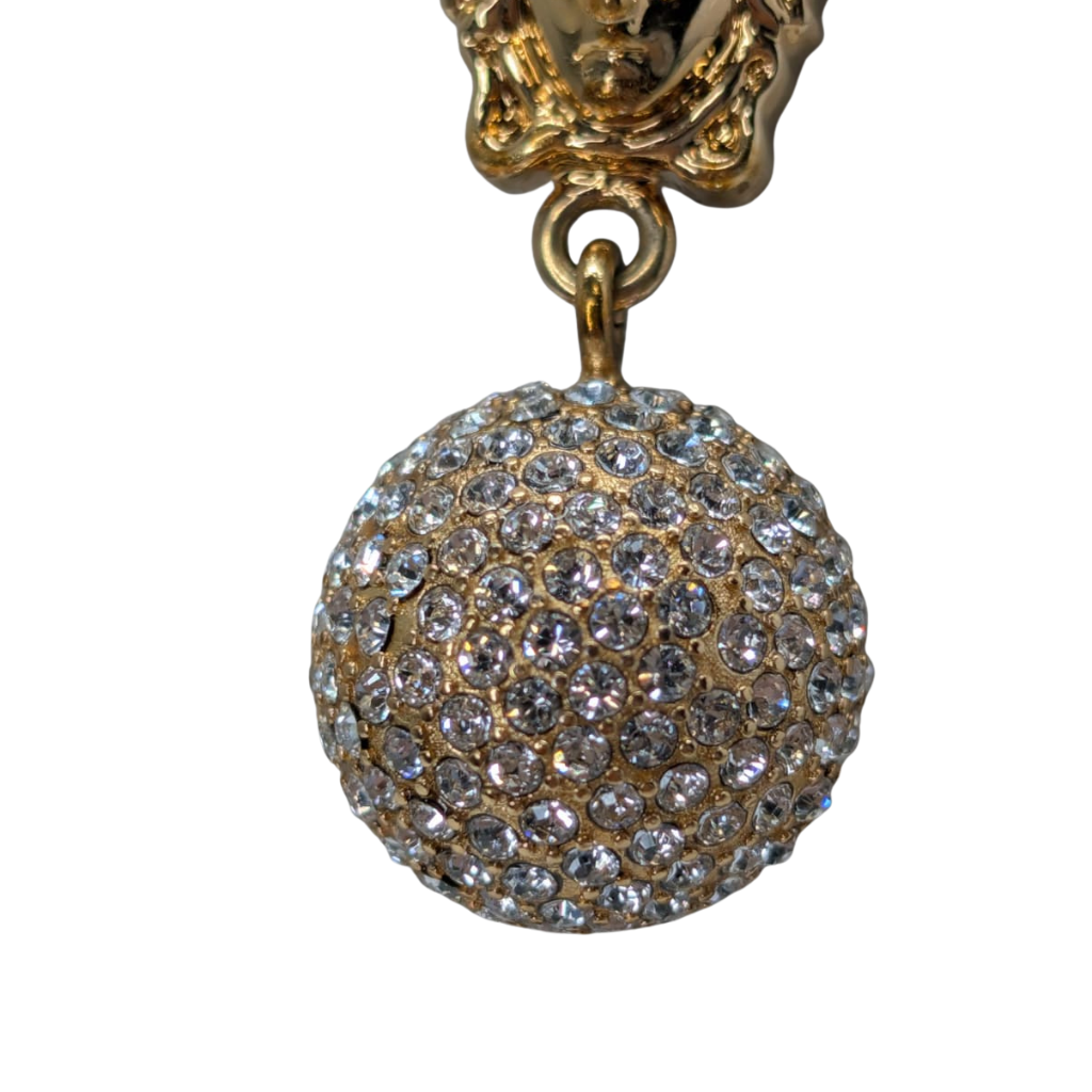 Versace Meduca Crystal-Embellished Pendant Necklace