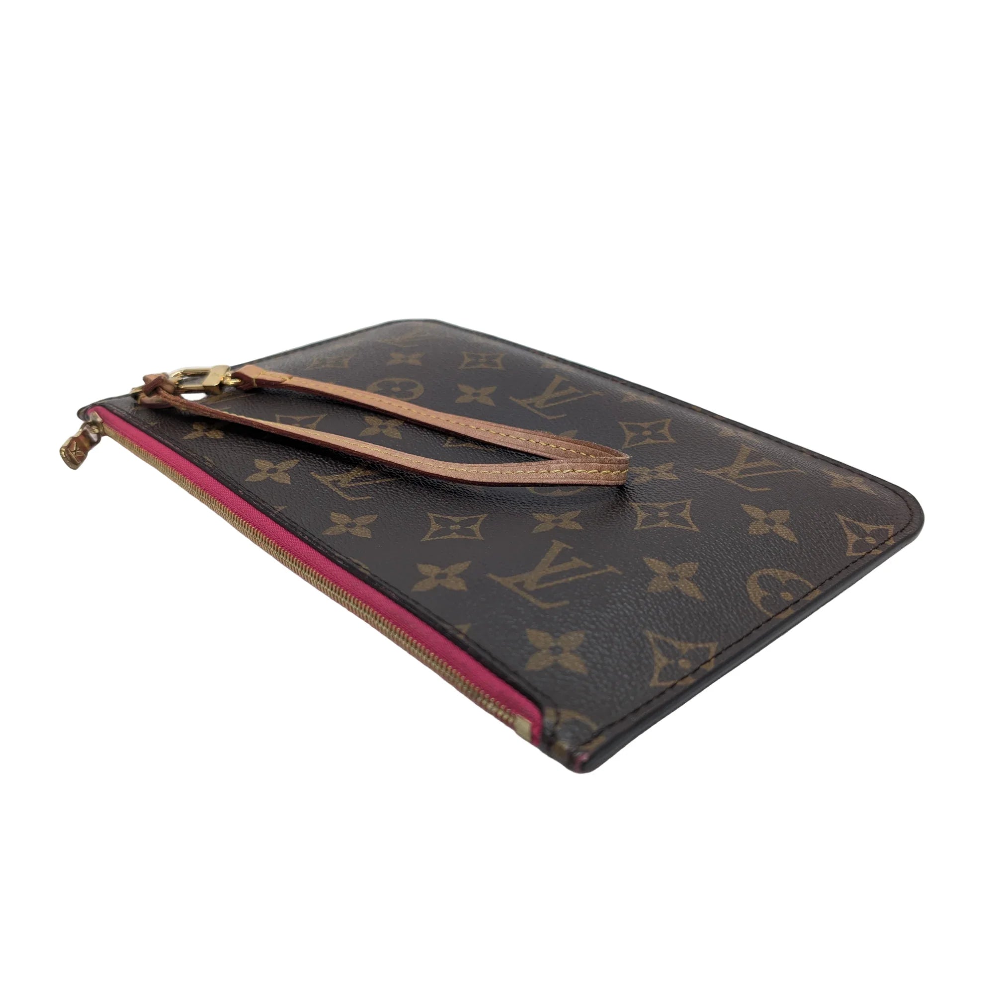 Louis Vuitton Neverfull Monogram Pouch Brown - Lost Designer