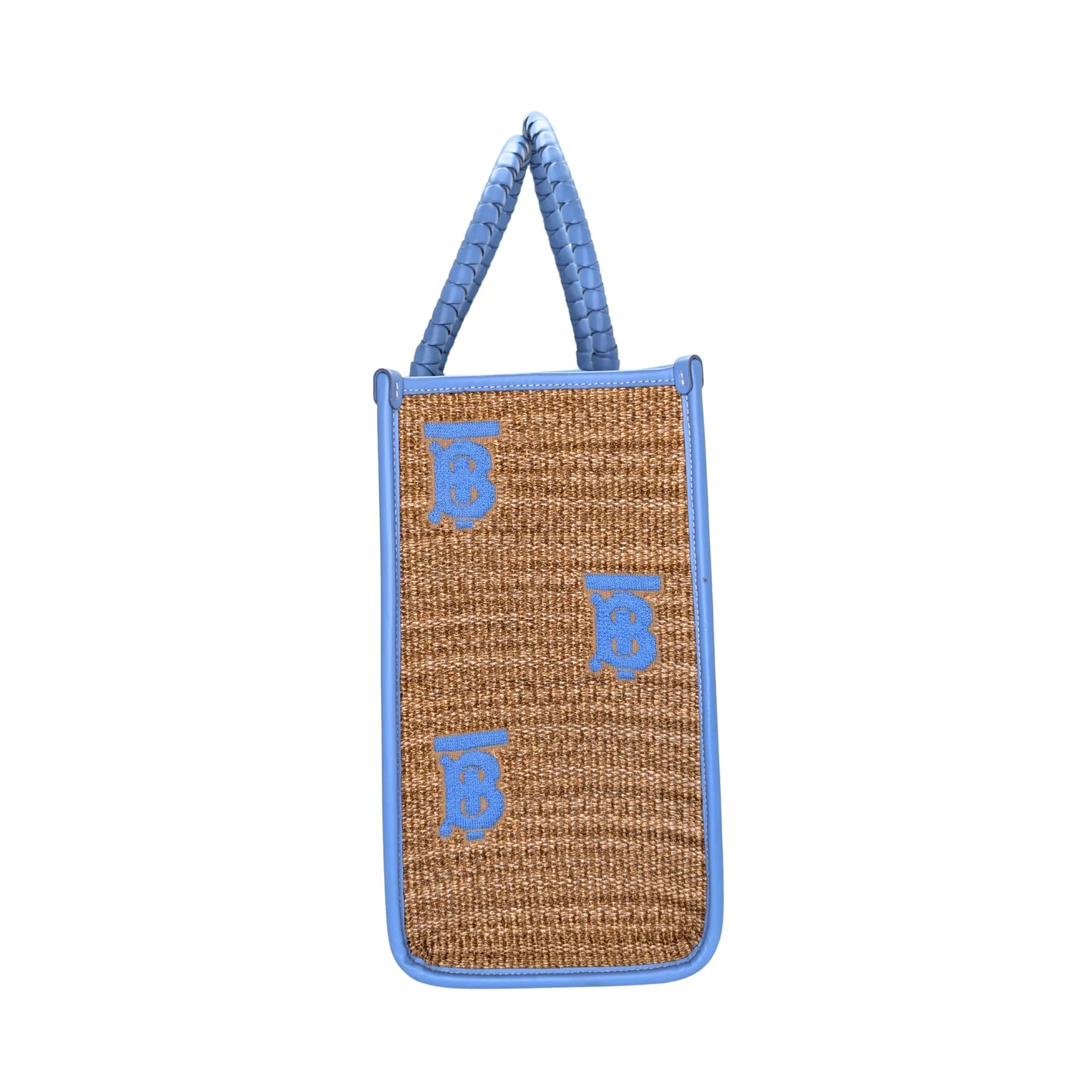 Burberry Freya Tb Line Monogram Tote Bag Beige - Lost Designer