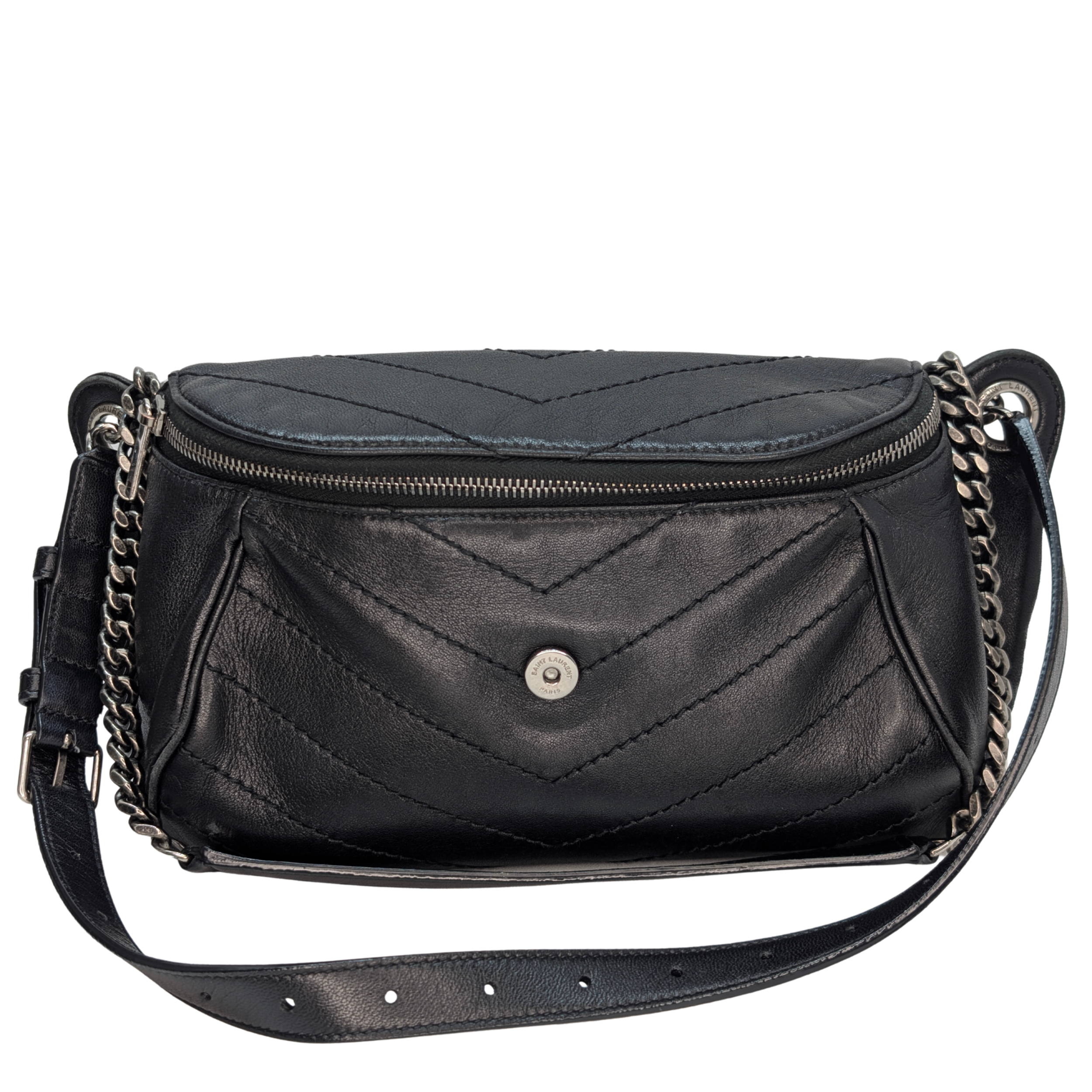 Yves Saint Laurent Niki Stardust studded Bag Black