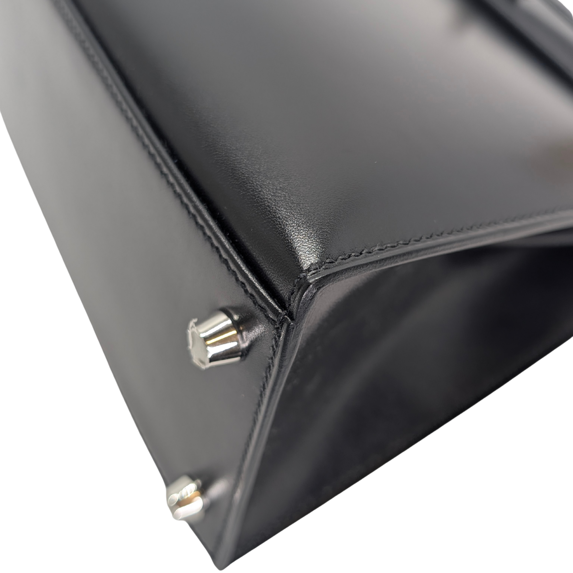 Hermès Kelly 28 SHW Box Leather W Stamp 2024 Black