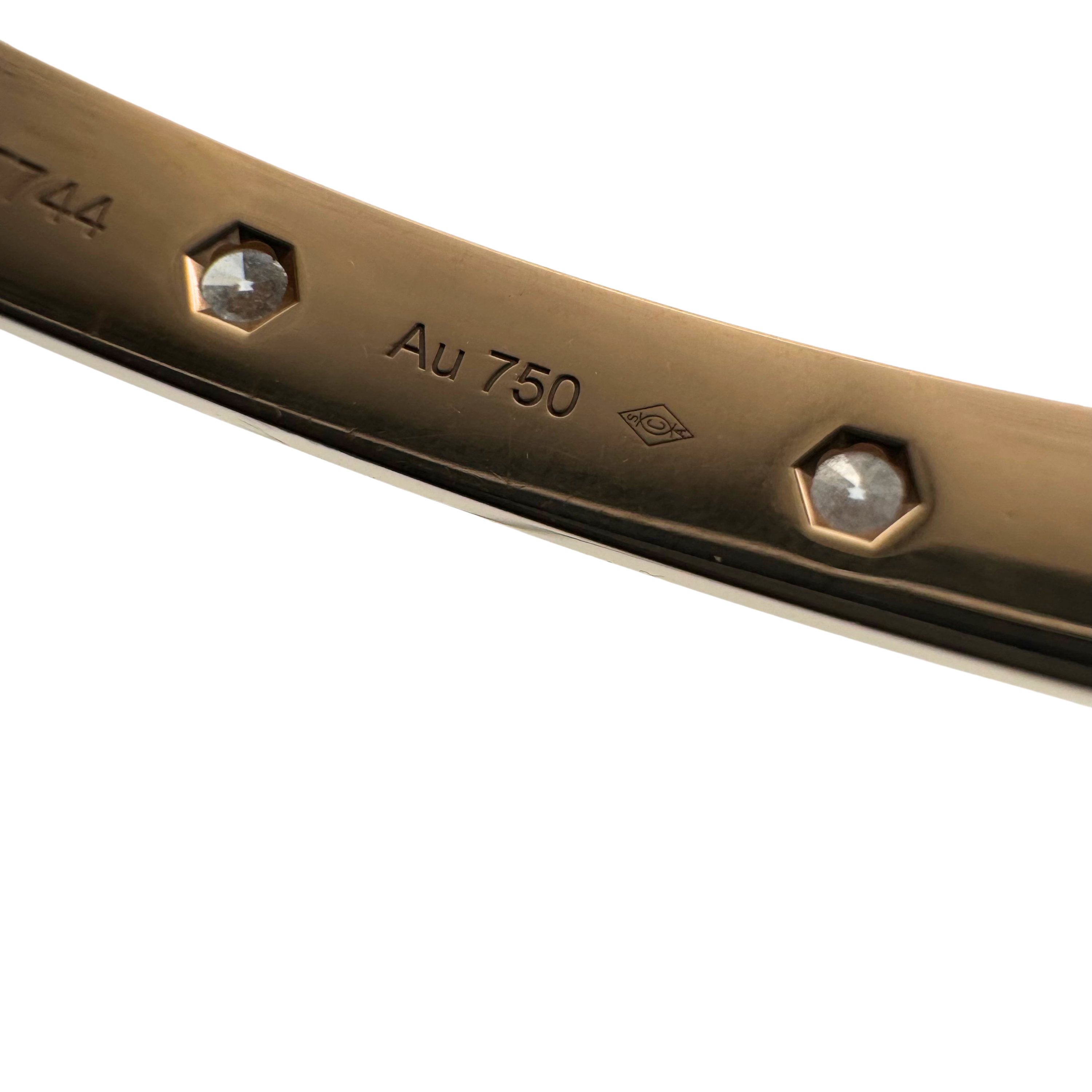 Cartier Love Bracelet Classic model 10 Diamonds size 18